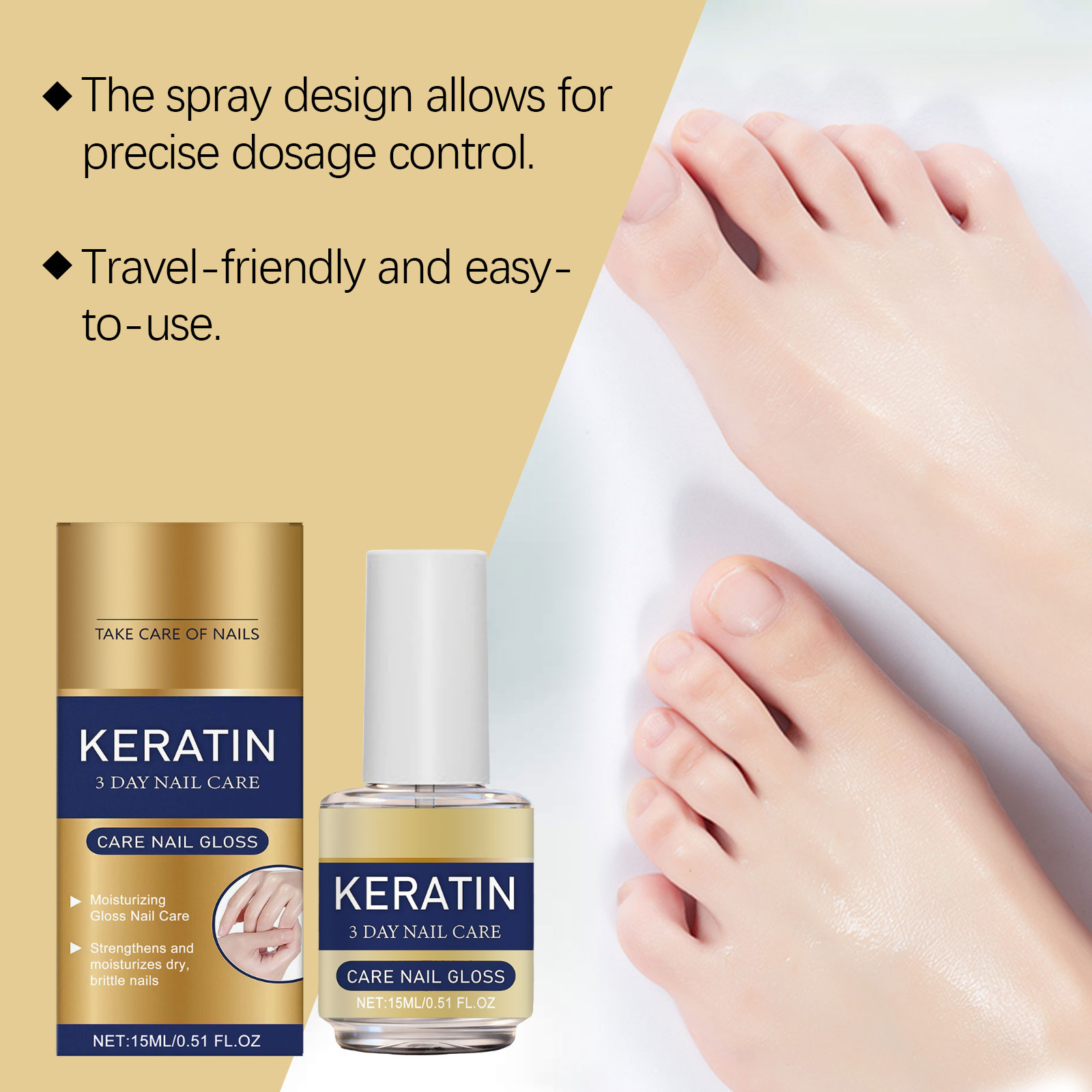 Nourishing Nail Care Oil Mild Ingredient Moisturizing Glossy Hand Foot Nail Smooth Nail Surface Care Essence Liquid