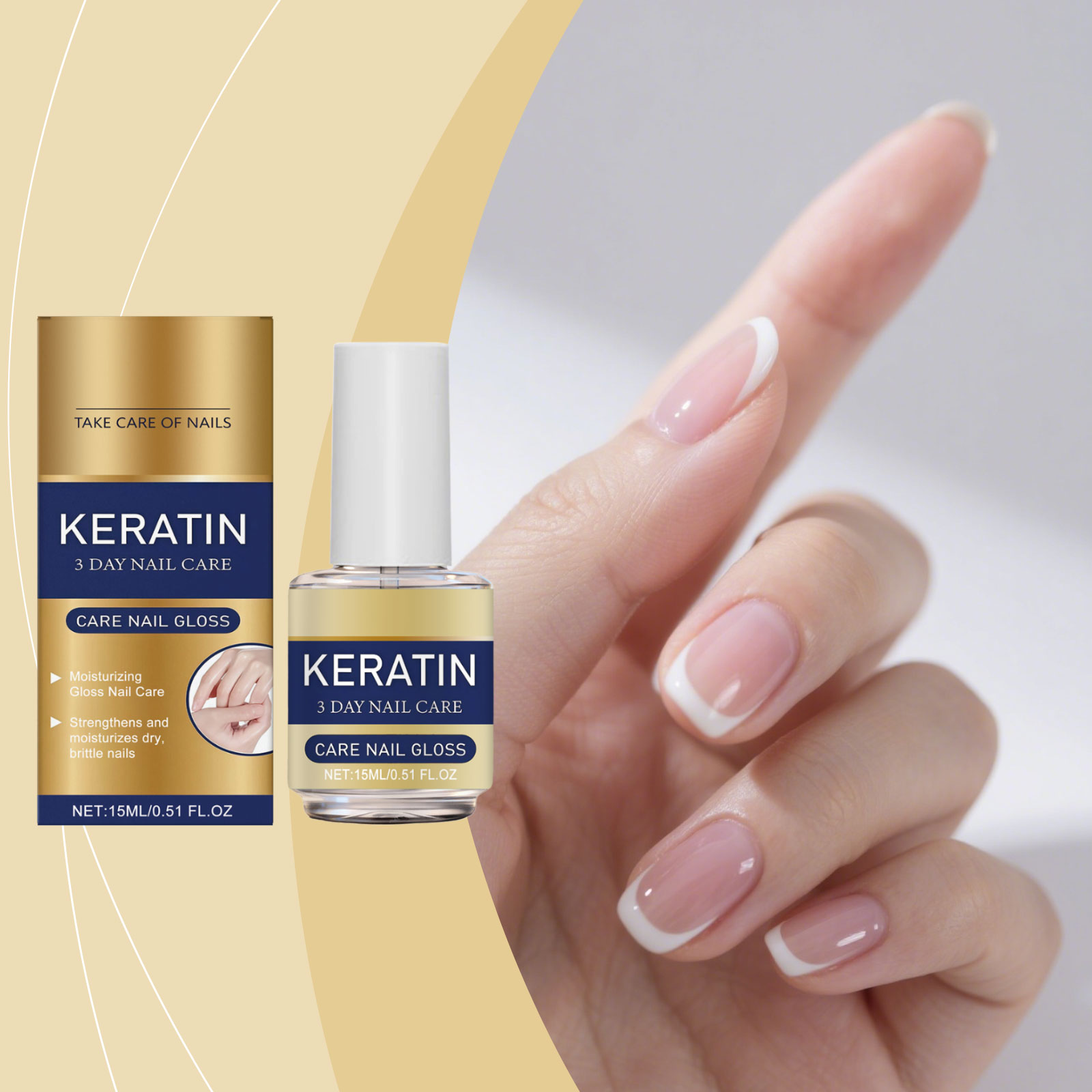 Nourishing Nail Care Oil Mild Ingredient Moisturizing Glossy Hand Foot Nail Smooth Nail Surface Care Essence Liquid