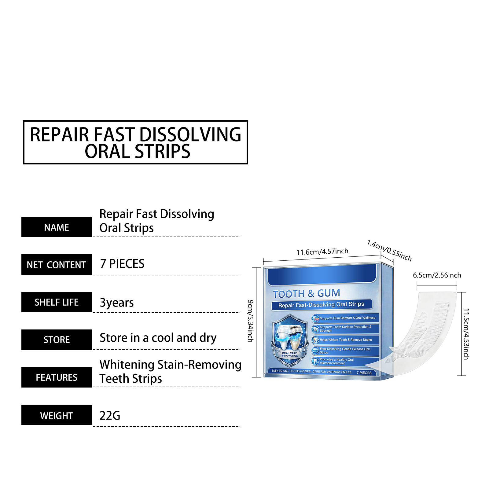 Clean Teeth Strips Daily Care Gentle Cleansing Comfortable Fit Tooth Stain Removal Bright Smile Oral Care Soft Dental Surface Whitening