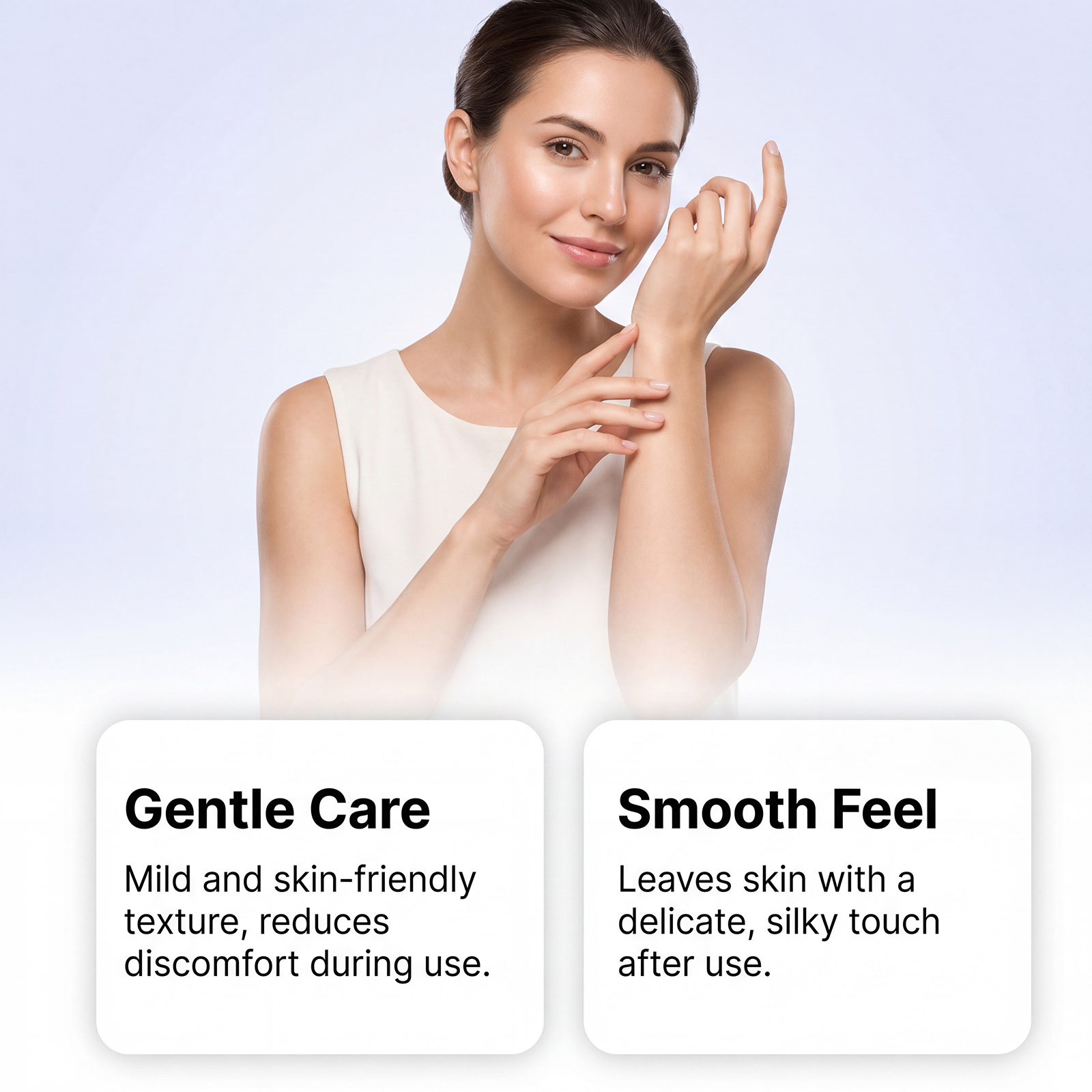 Smooth Skin Hair Removal Cream Mild Ingredients Moist Comfort Silky Fresh Delicate Soft Body Skin