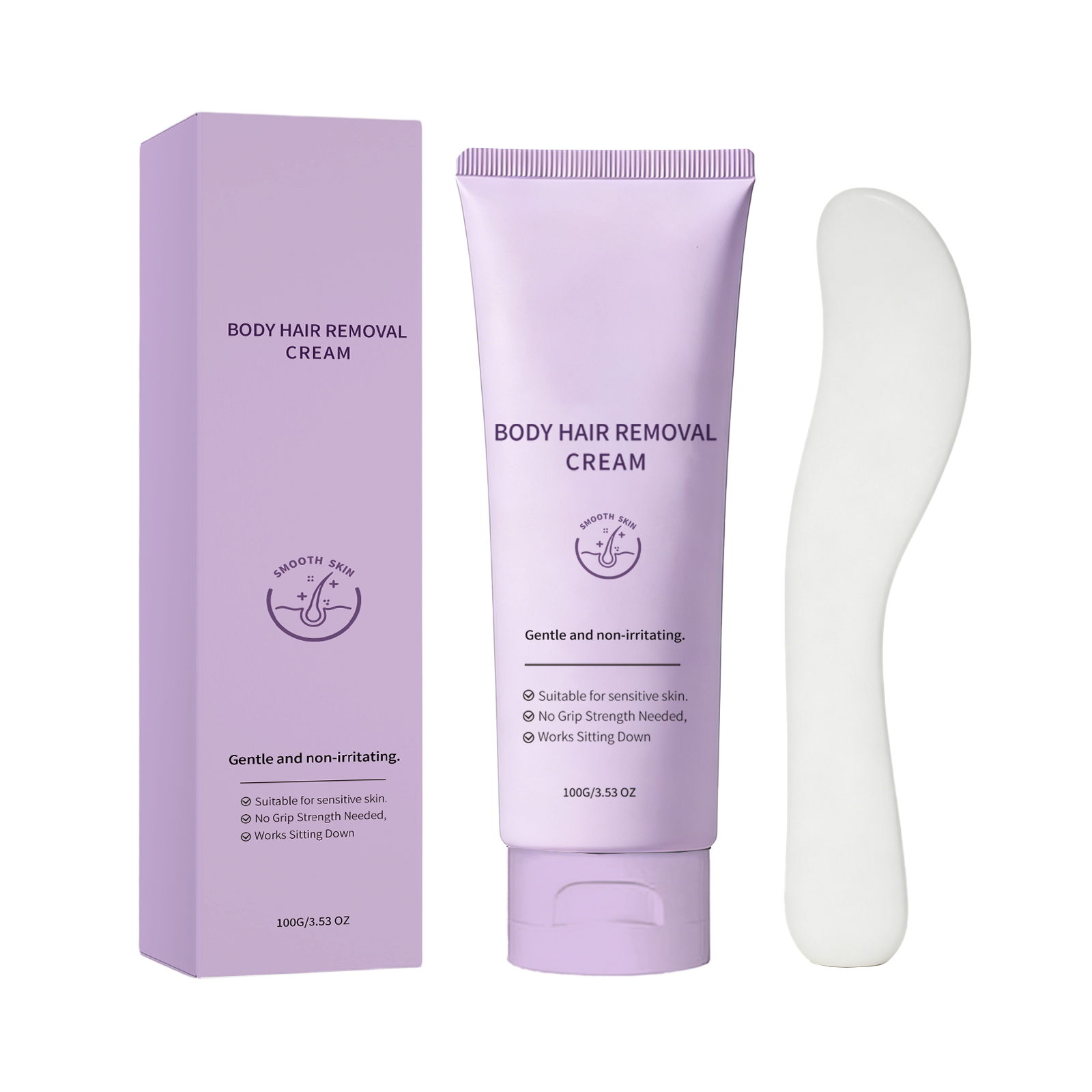 Smooth Skin Hair Removal Cream Mild Ingredients Moist Comfort Silky Fresh Delicate Soft Body Skin