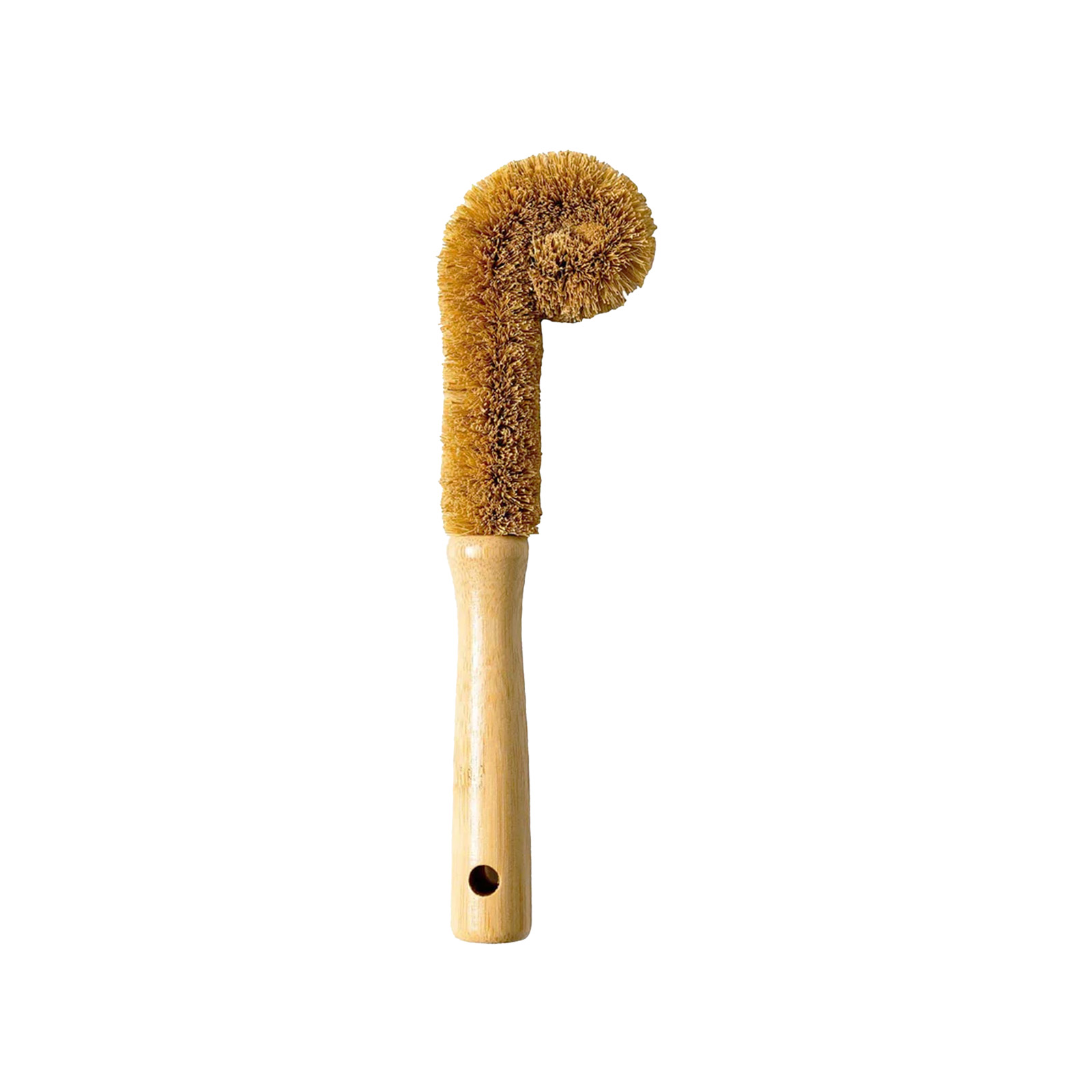 Bamboo Bottle Brush Coconut Fiber Bendable Hanging Portable Head For Baby Feeder Household Daily Use Tool