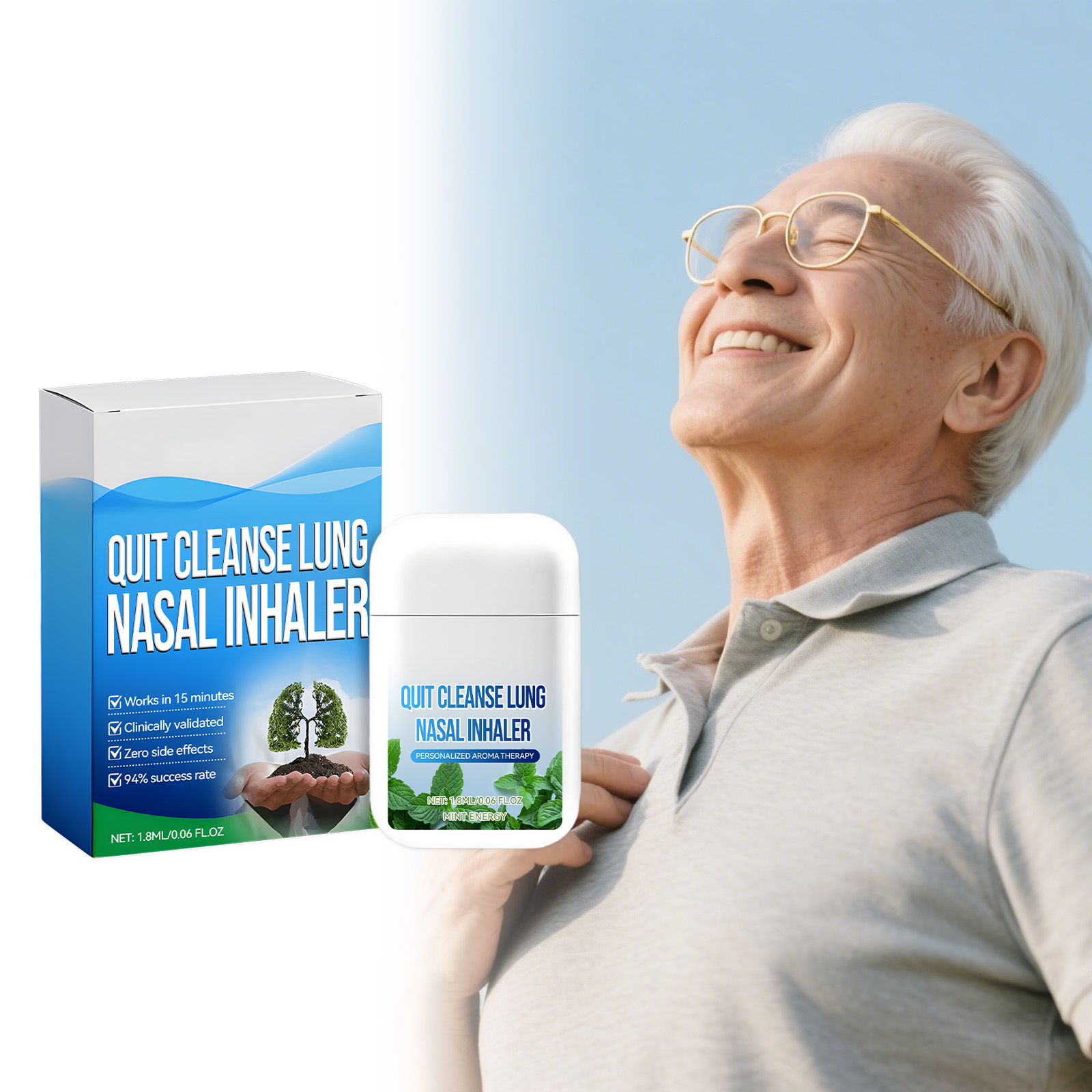 Mint Nasal Inhaler Mild Care Nourish Body Soft Refreshing Portable Daily Fresh Nursing Tool