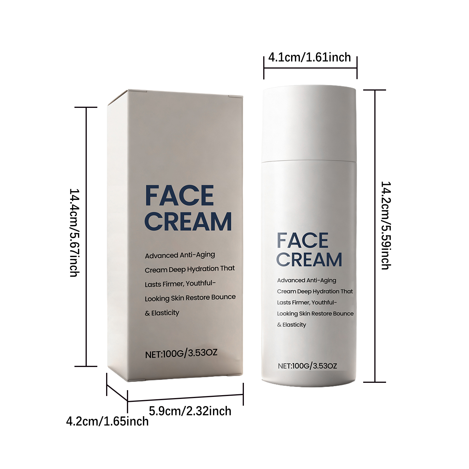 Nourishing Moisturizing Facial Cream Mild Formula Hydrating Smoothing Skin Daily Care Lotion