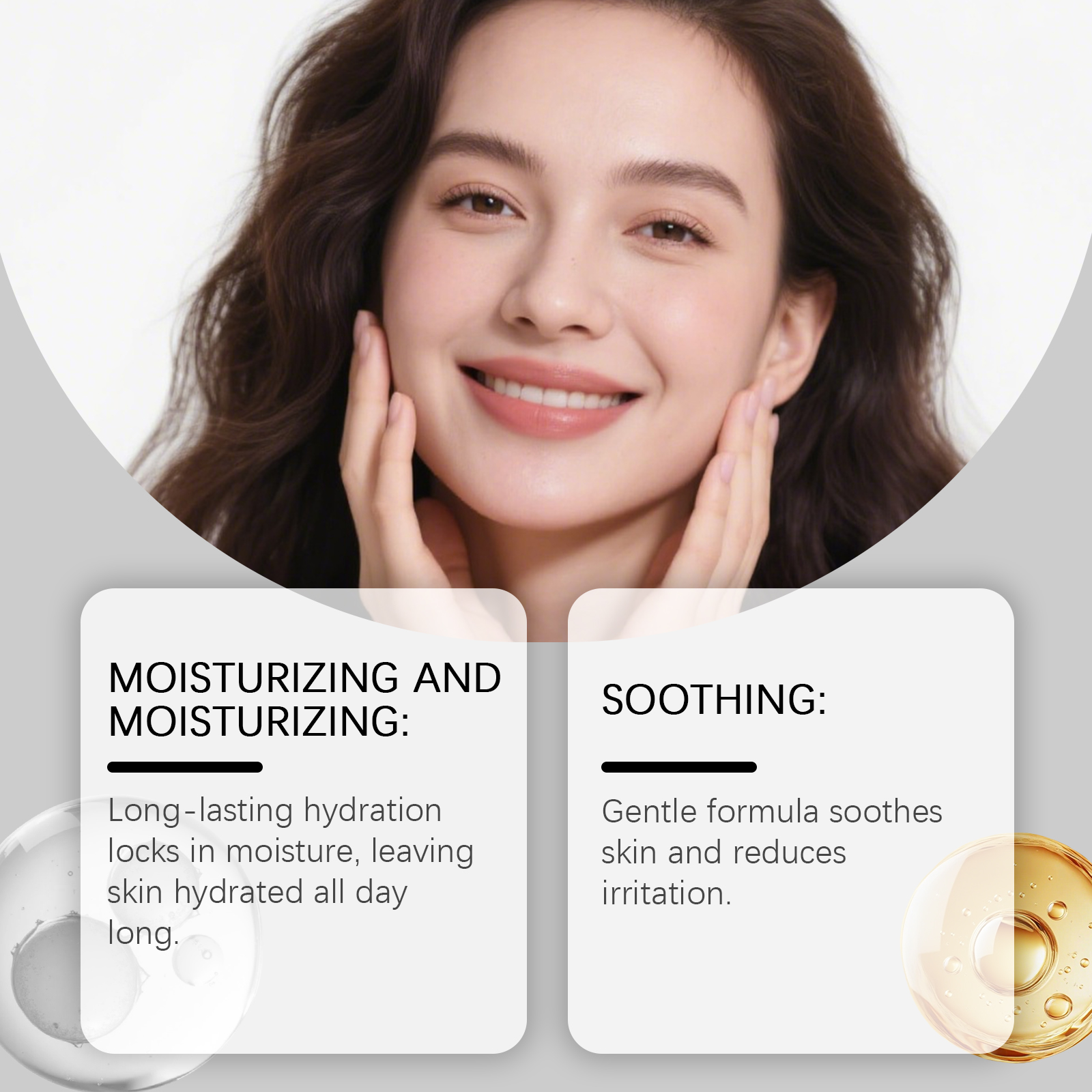 Nourishing Moisturizing Facial Cream Mild Formula Hydrating Smoothing Skin Daily Care Lotion