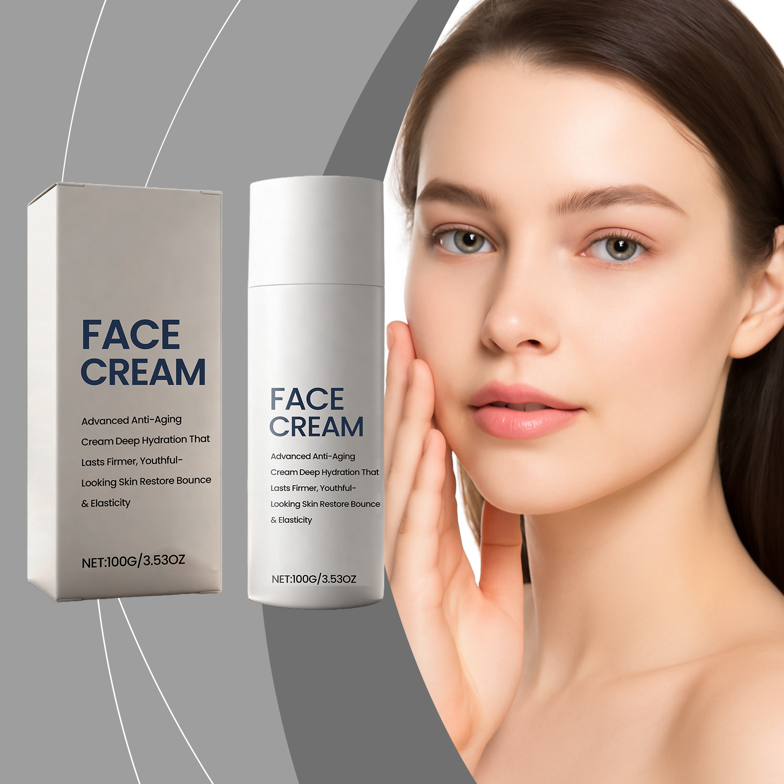 Nourishing Moisturizing Facial Cream Mild Formula Hydrating Smoothing Skin Daily Care Lotion