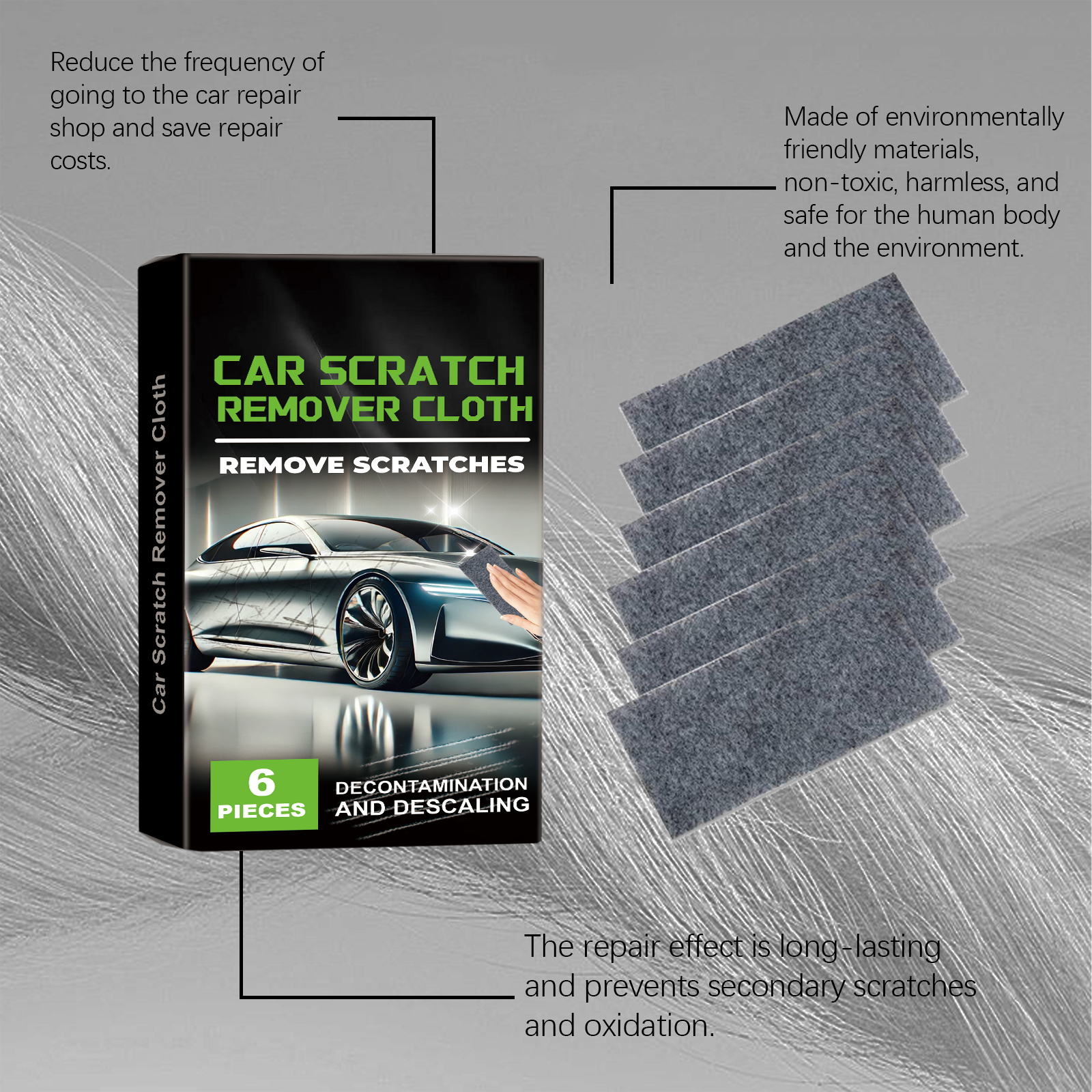 Car Scratch Repair Polishing Cloth Paint Surface Scuff Renew Gloss Maintenance Daily Convenient Polishing Care