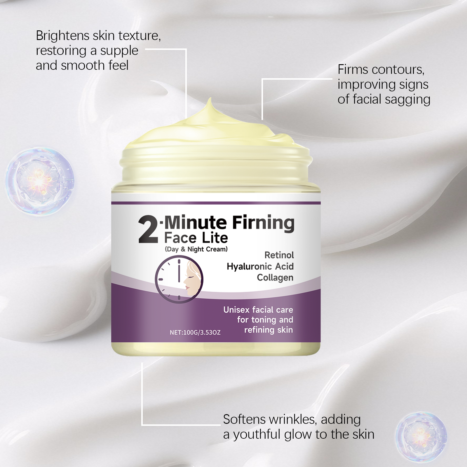 Collagen Care Cream Mild Hydrating Moisturizing Facial Tender Smoothing Skin Care Lotion