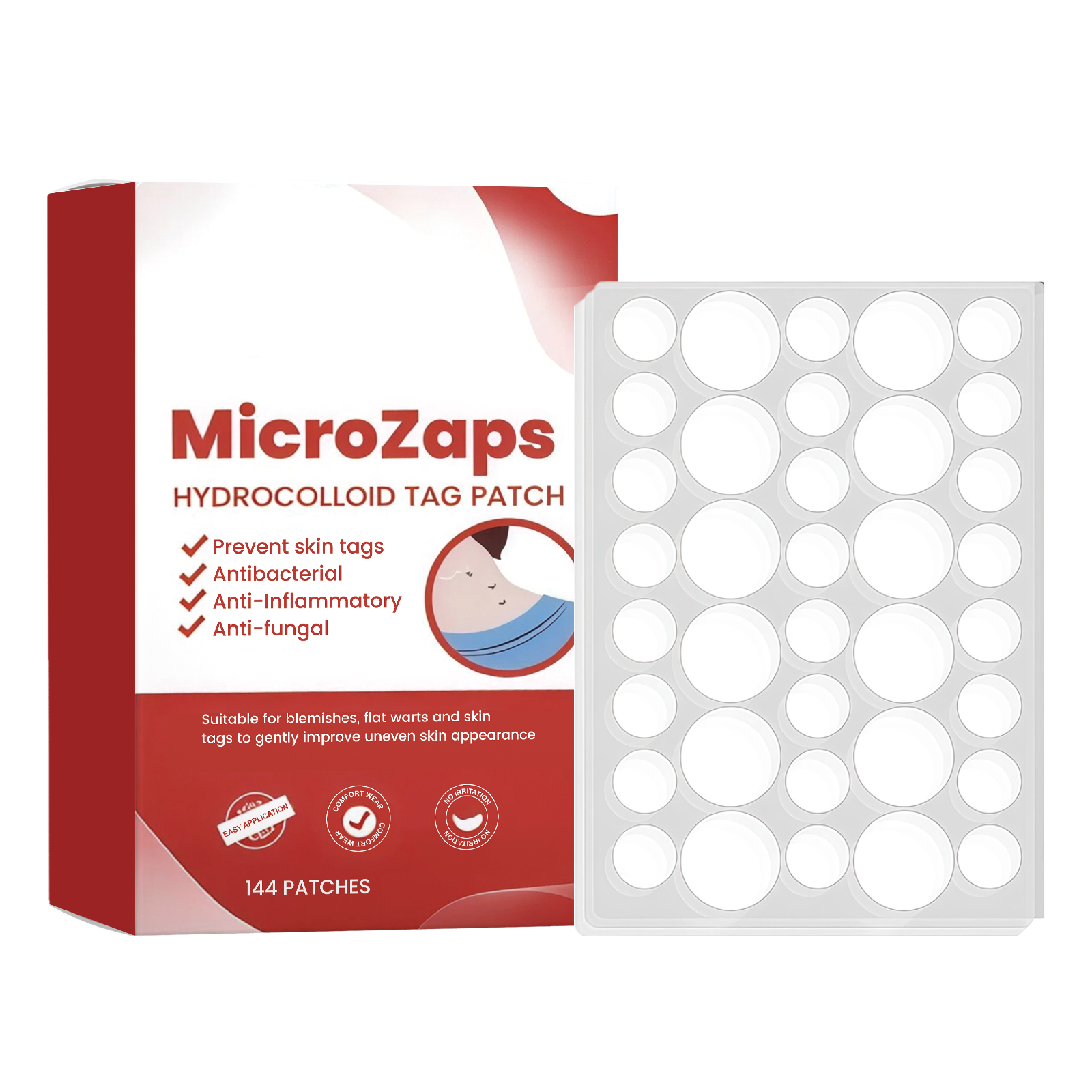Skin Care Patch Smooth Gentle Clean Soften Surface Light Fit No Glue Residue