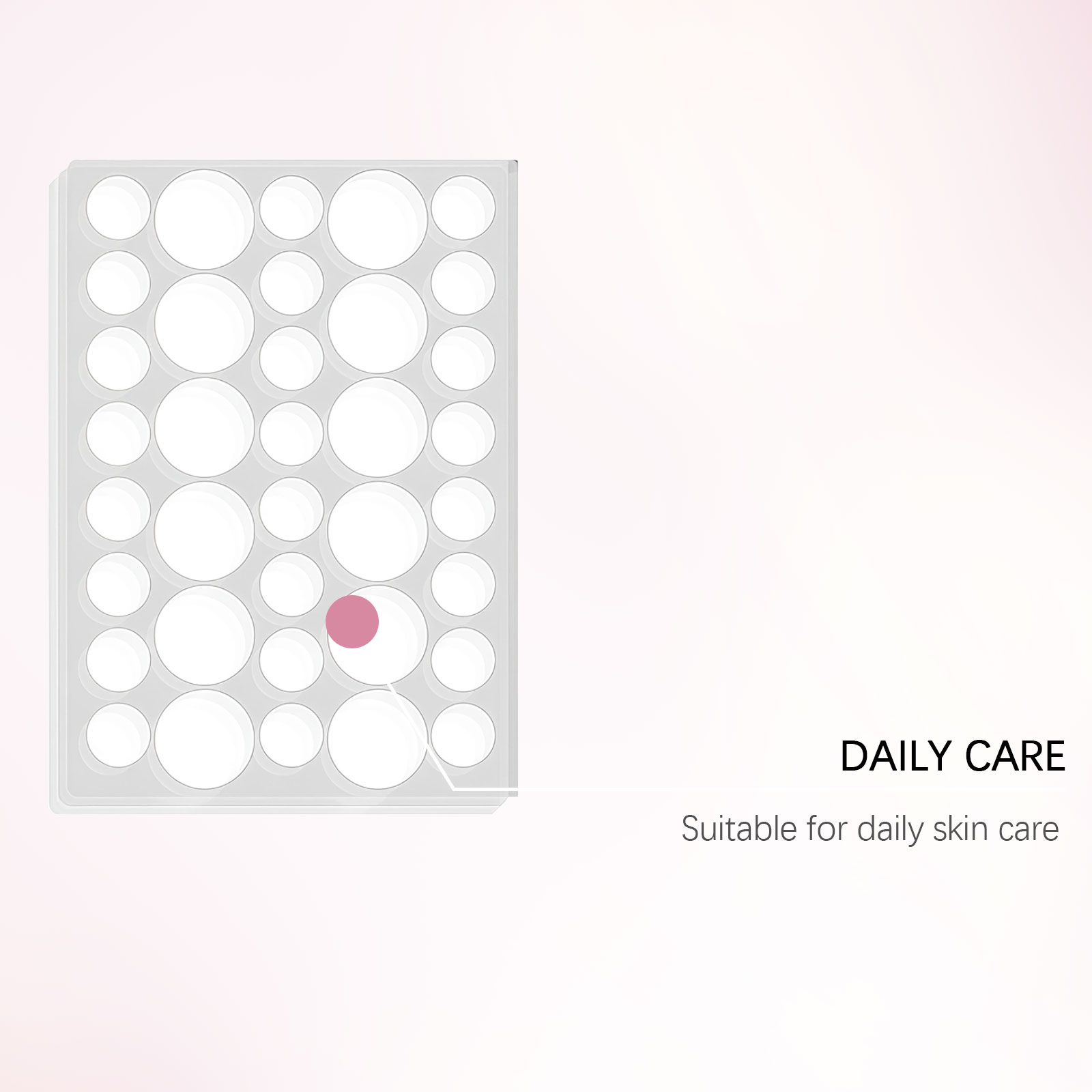 Skin Care Patch Smooth Gentle Clean Soften Surface Light Fit No Glue Residue