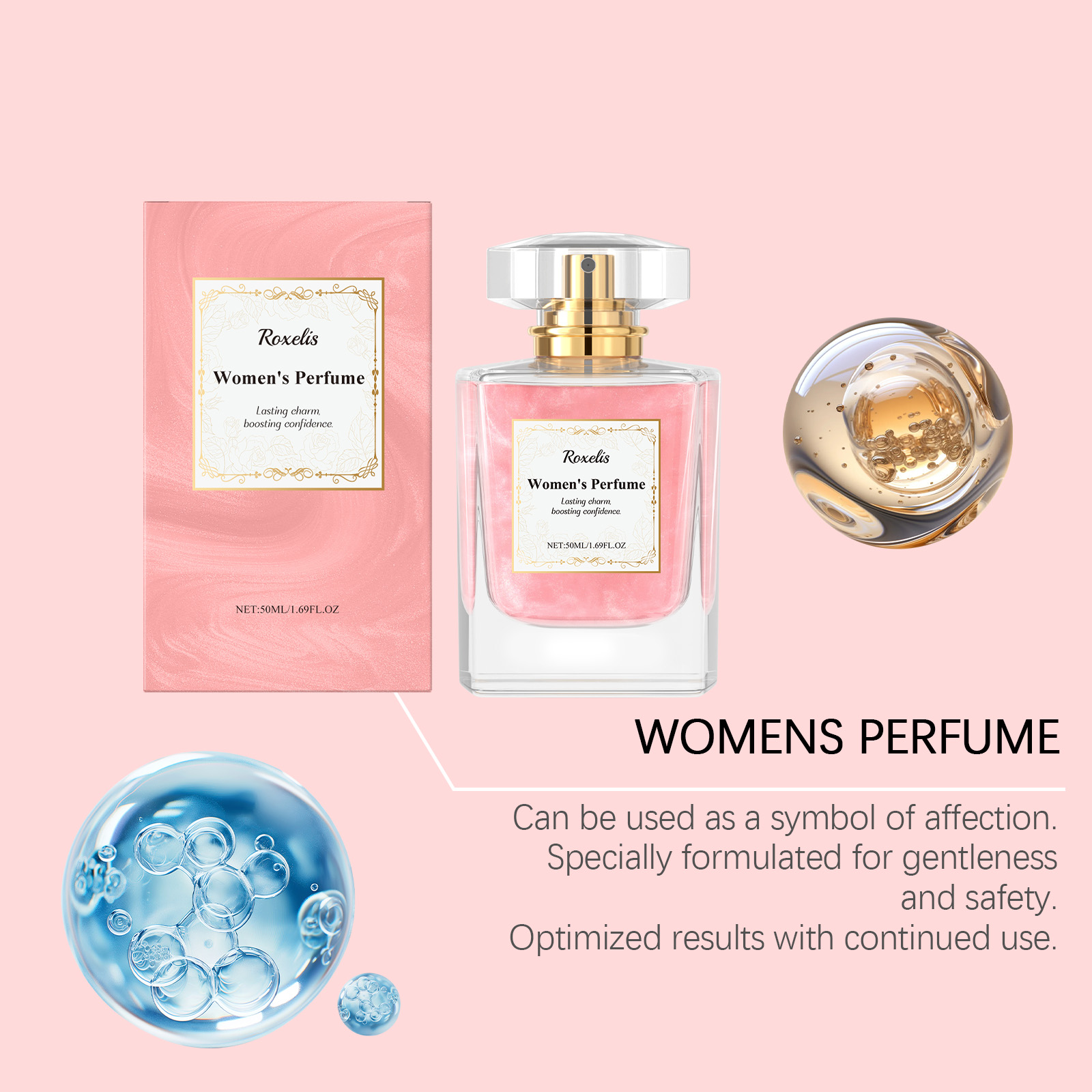 Rich Rose Perfume Charming Elegant Fragrance Unique Scent Long Lasting Layered Aroma Spray