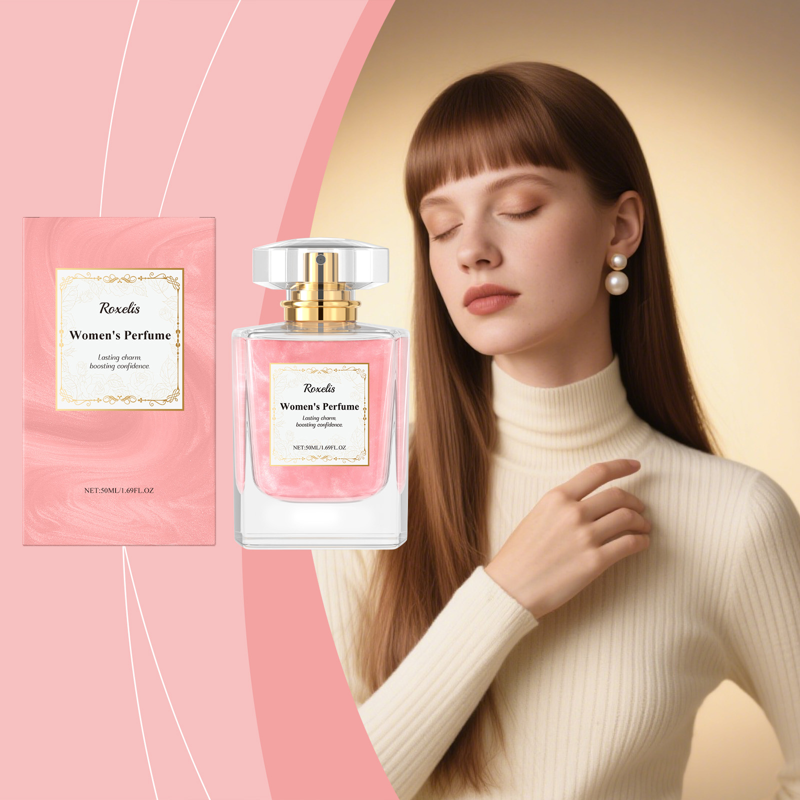 Rich Rose Perfume Charming Elegant Fragrance Unique Scent Long Lasting Layered Aroma Spray