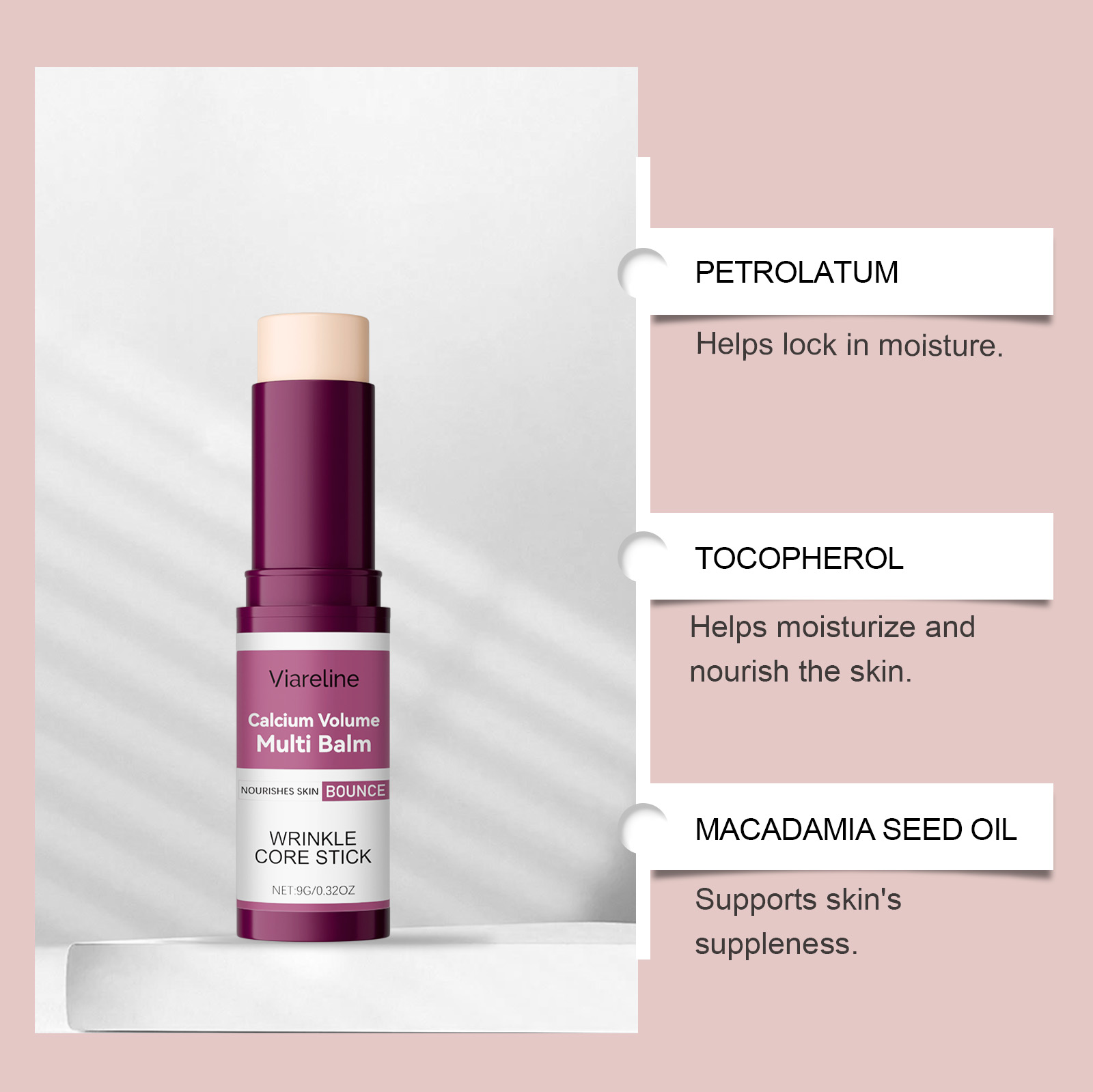 Moisturizing Cream Stick Refreshing Hydrating Mild Replenish Delicate Smooth PreMakeup WaterNourish Skin Care