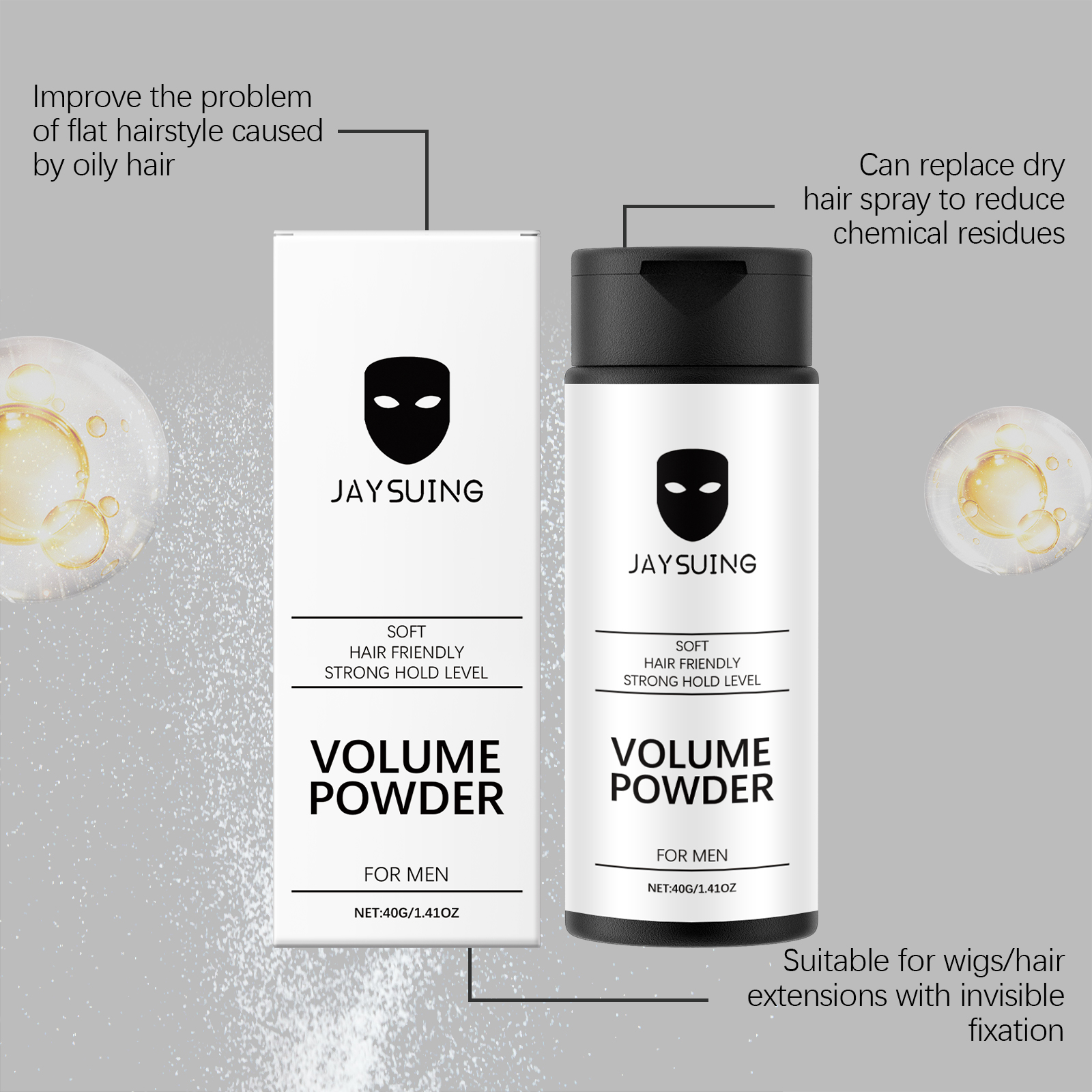 Hair Styling Powder Natural Fresh Fluffy Voluminous Oil Control Hair Care Portable Styling Powder