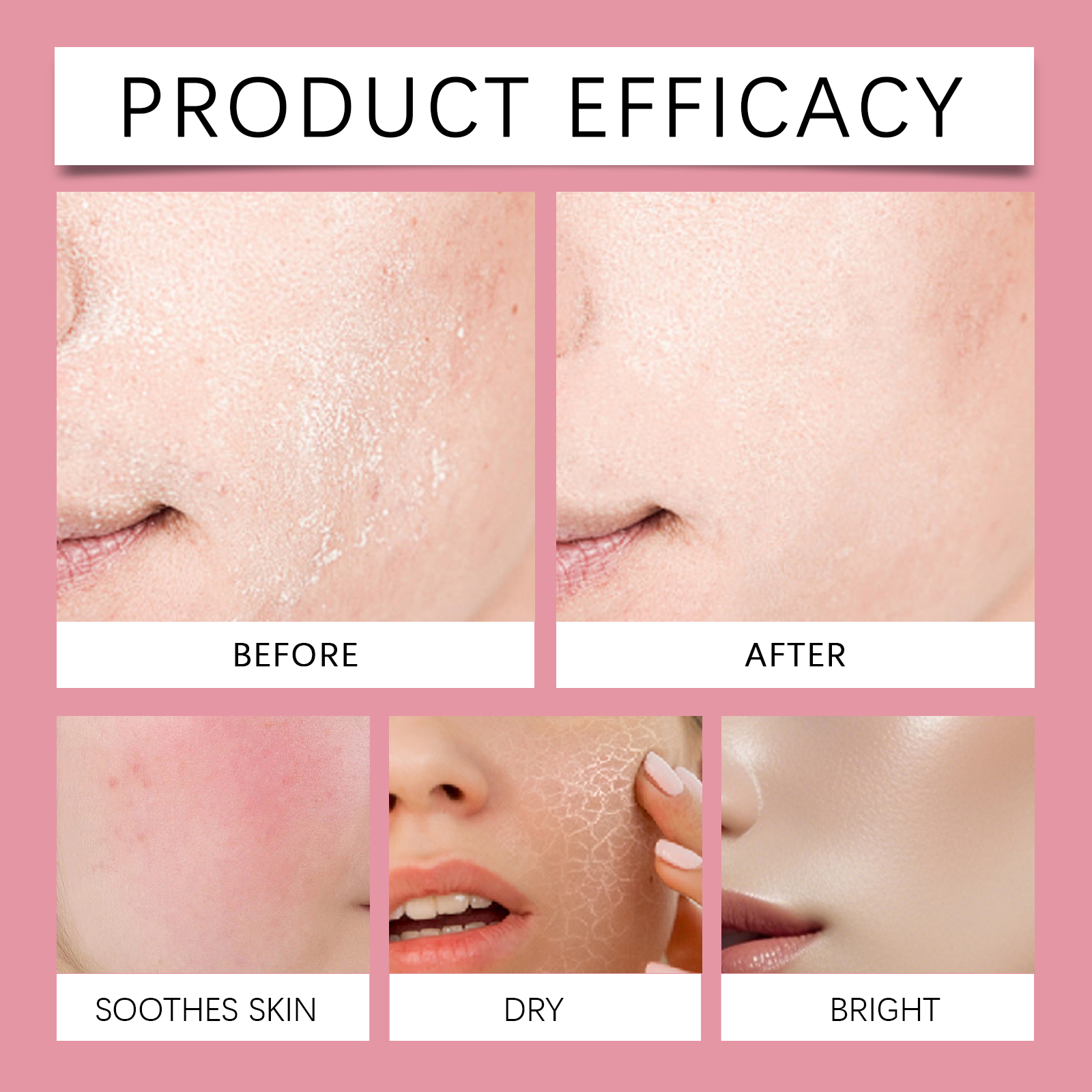 Hyaluronic Acid Brightening Essence Moisturizing Nourishing Deep Hydrating Firming Improve Facial Skin Tone