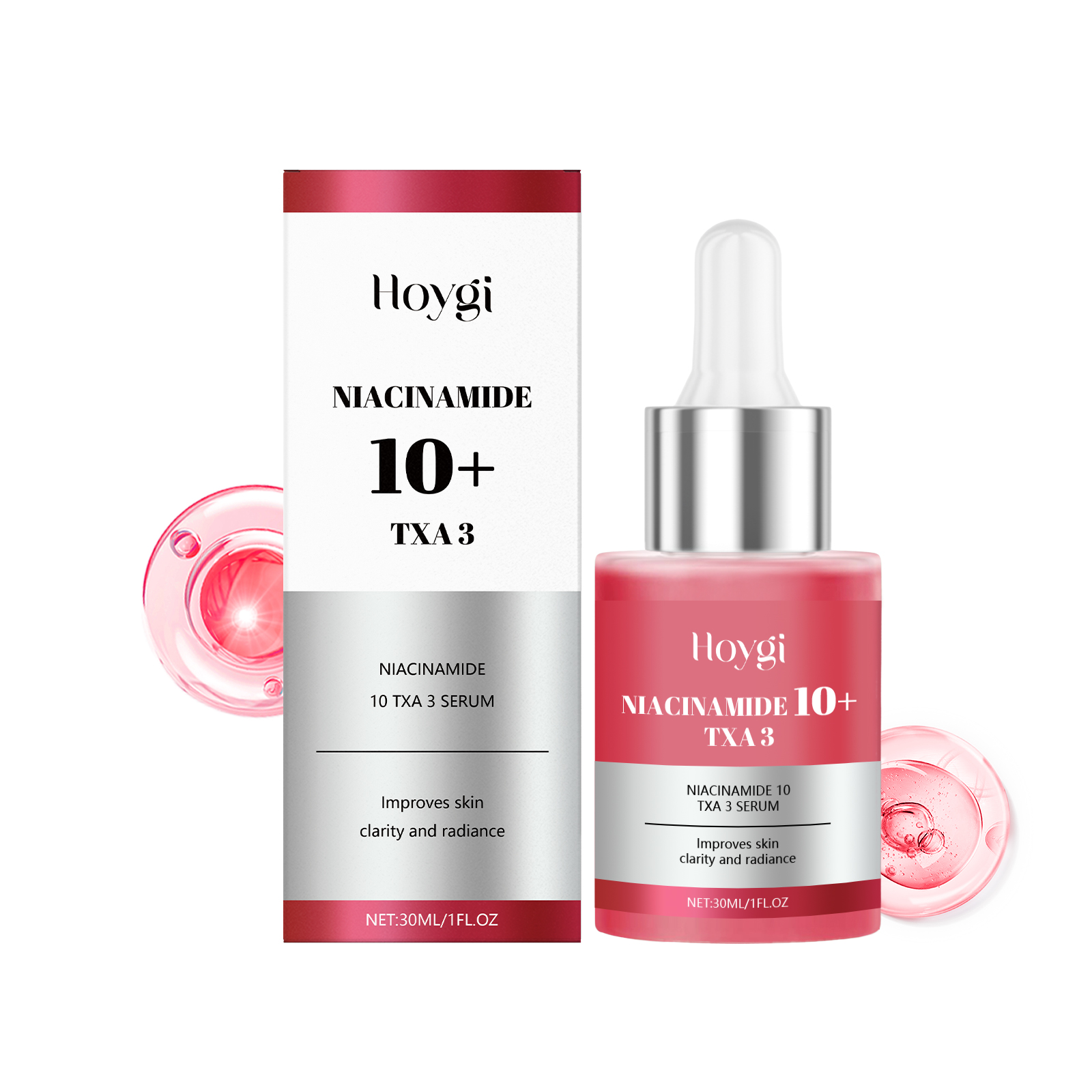 Hyaluronic Acid Brightening Essence Moisturizing Nourishing Deep Hydrating Firming Improve Facial Skin Tone