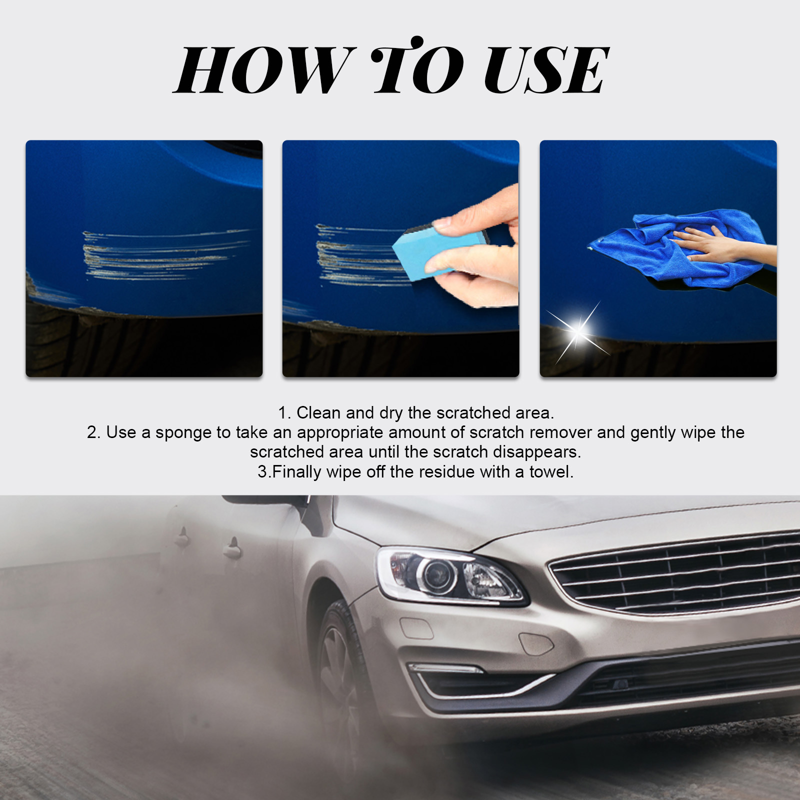 Car Scratch Remover Automotive Paint Scratch Repair Touch Up Polish Renovation Maintenance Care Agent