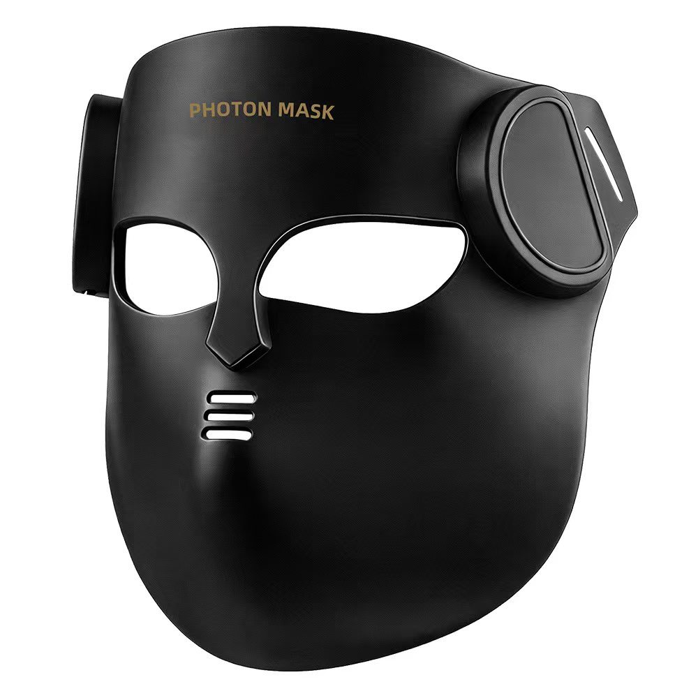 (Light Therapy Face Mask Black) Facial Mask Red Light Therapy 8 Colors LED Face Mask Silicone Photon Infrared Therapy Mask for Reduce Wrinkle Acne Facial Care