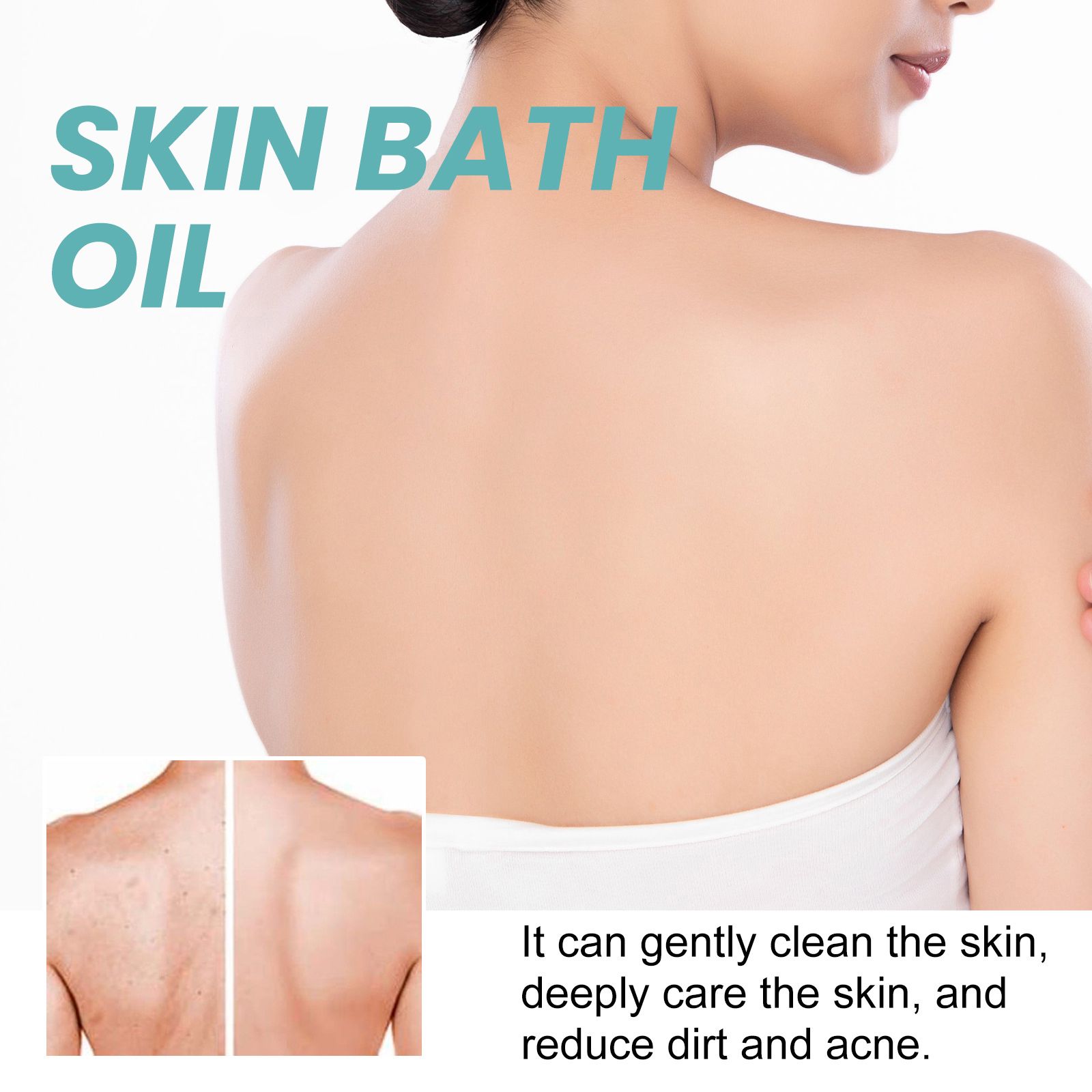 Body Bath Oil Cleansing Moisturizing Smoothing For Dry Skin Daily Shower Care 100ml