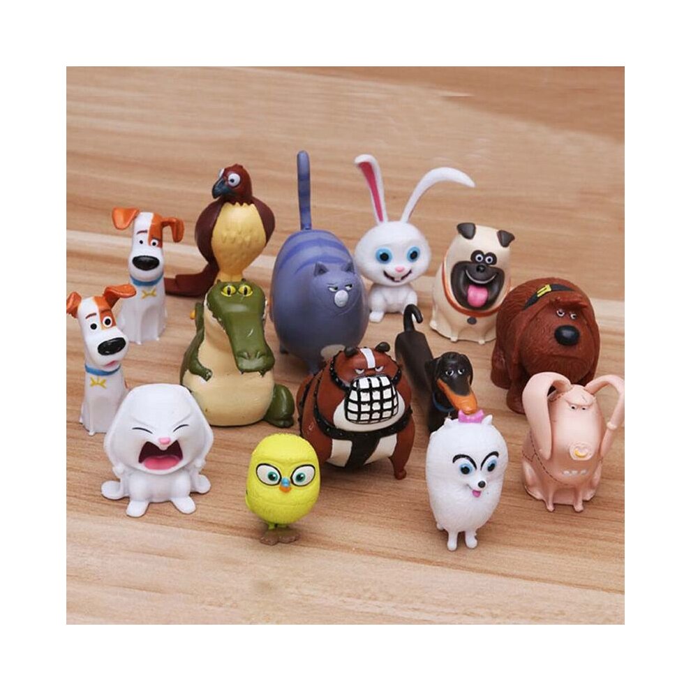 14PCS The Secret Life Of Pets Max Snowball Duke Chloe Gidget Action Figure Toys