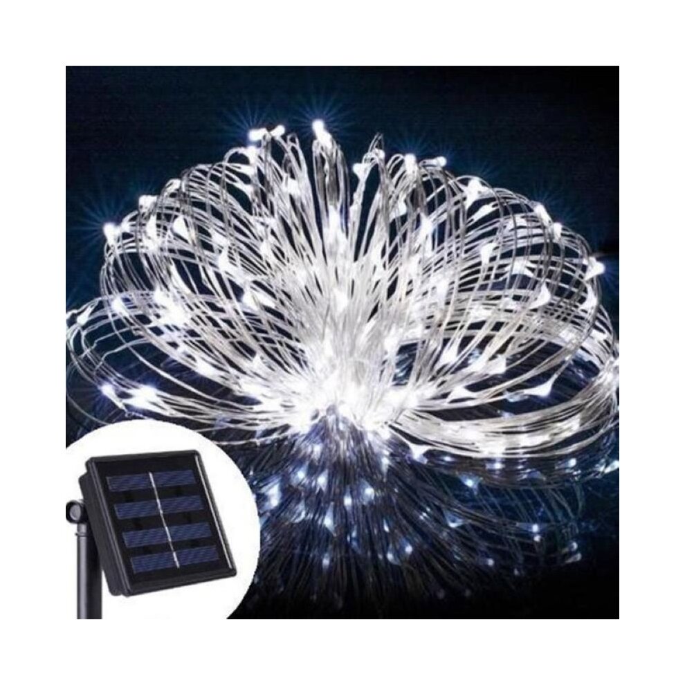 (20M 200LEDs~Warm White) 10M 20M LED Solar String Fairy Lights Xmas Decor