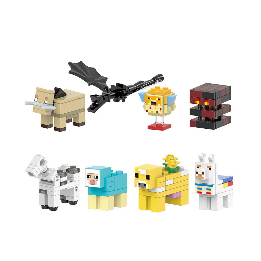 Minecraft MiniFigures Farming Steve Villagers Animal Building Block Toys Fit Lego Collectible Characters 32PCS Pack Action Figures for Kids Gifts Multi Colour