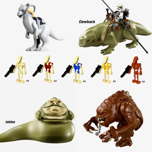 Star Wars Building Block Minifigure Toys Kit with Weapons Clone Guns 24Pcs Action Figures Set Fit Lego as Boys Kids Movies Fans Gifts