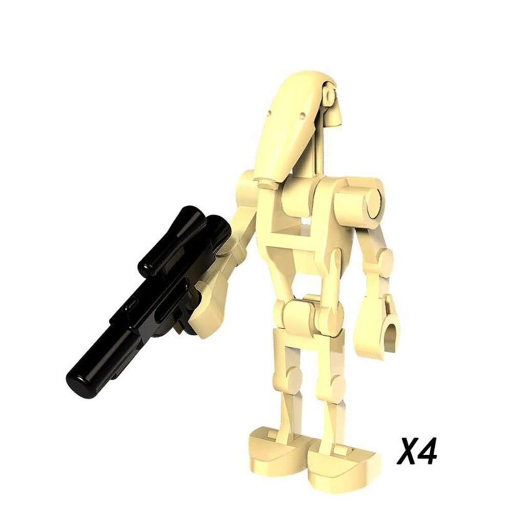 Star Wars Building Block Minifigure Toys Kit with Weapons Clone Guns 24Pcs Action Figures Set Fit Lego as Boys Kids Movies Fans Gifts