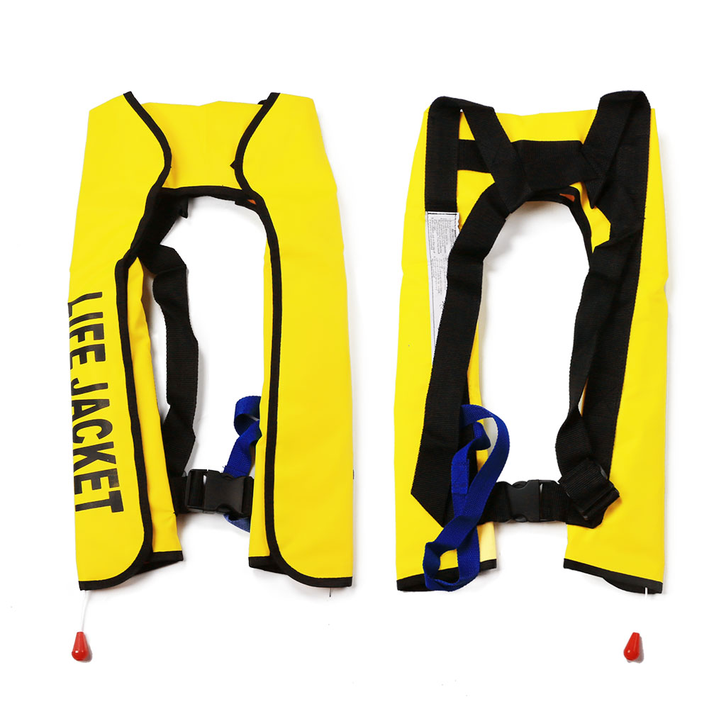 (Red) Life Jacket Inflatable Life Vests Automatic Buoyancy Aid Lifejacket Adjustable Comfortable for Boating Fishing Surfing Water Sports Swimming Kayaking Water Sports  Motorboat 150N