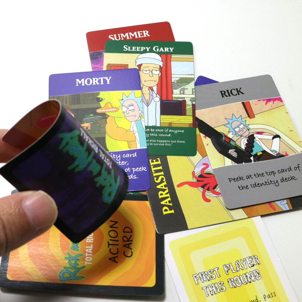 Rick and Morty Total Rickall Card Game Party Board Game