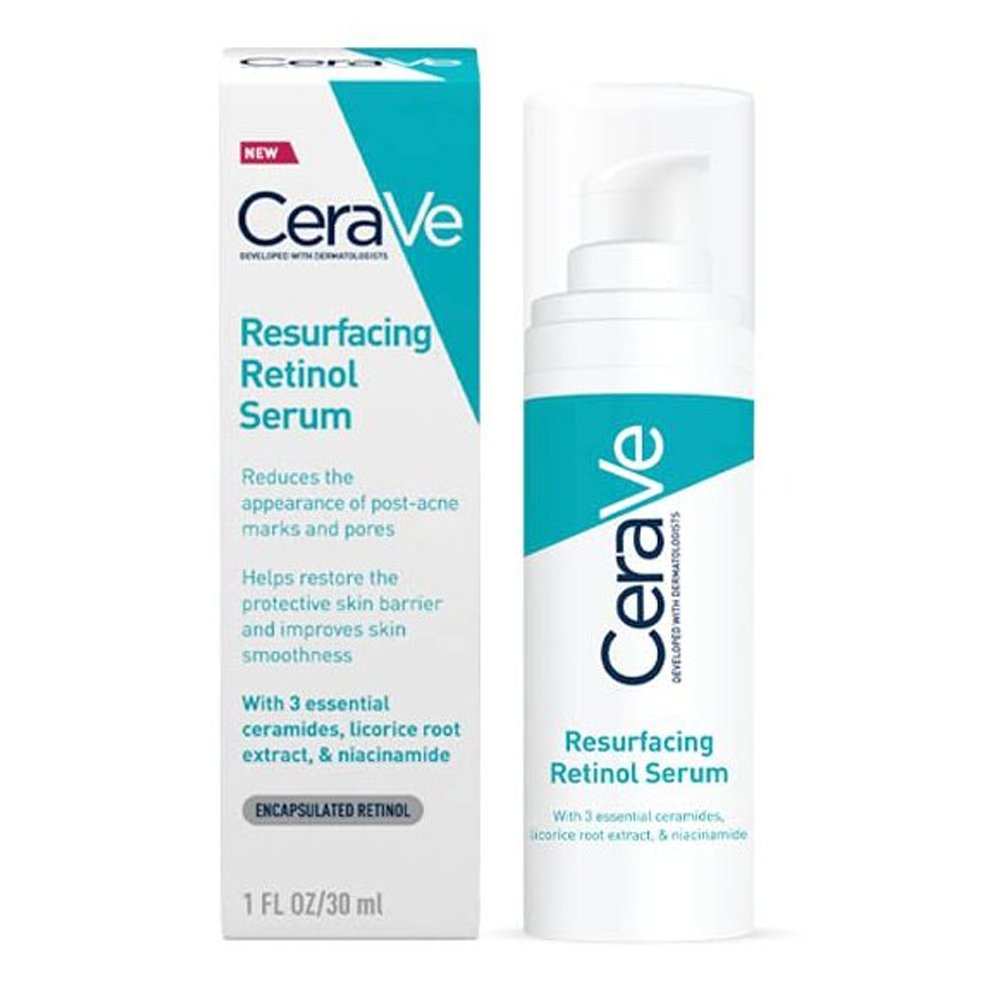 CeraVe Resurfacing Retinol Serum with Ceramides and Niacinamide for Blemish-Prone Skin 30ml