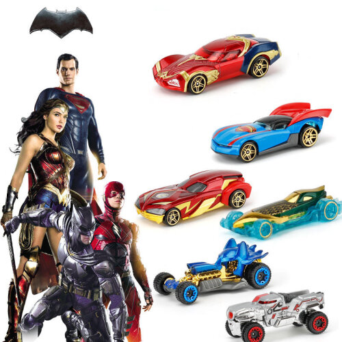 Justice League Toy Cars Racer Car Kids Toy Collection Set Disney Pixar|Avengers Alloy 6pcs