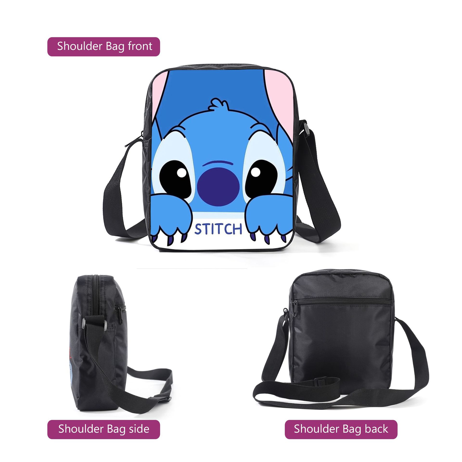 Stitch School Backpack for Boys Childrens Backpacks Cartoons High Capacity School Bag