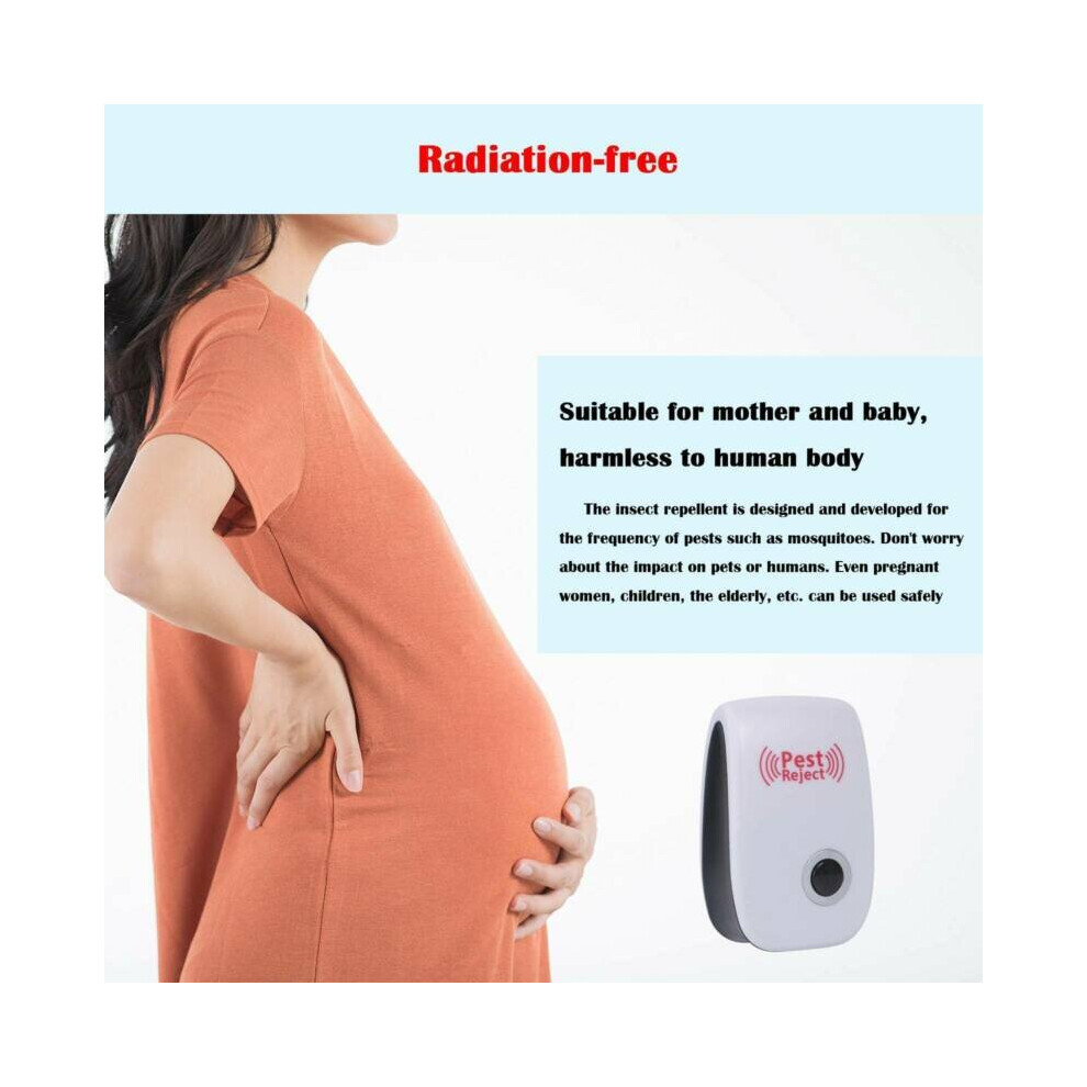 (4PCS) Ultrasonic Plug In Pest Repeller Deter Mouse Mice