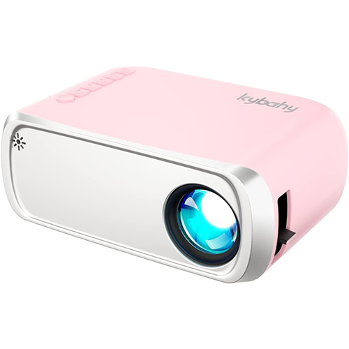 Portable Projector Outdoor Projector LED Aesthetic Video Mini Projector for Outdoor Portable Movies Compatible with HDMI USB Laptop TV Stick iOS and Android Phone