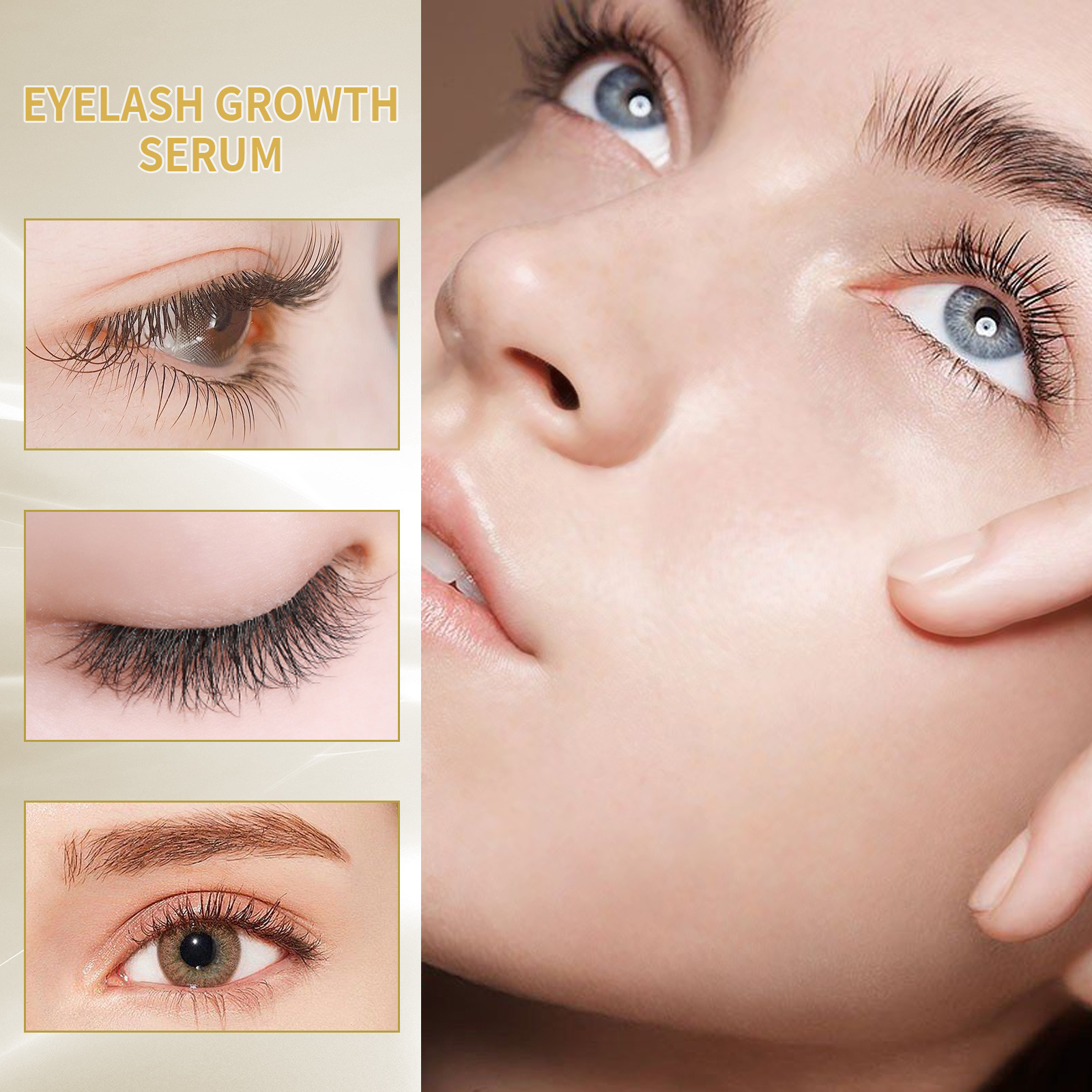 (3pcs) Mascara Eyelash Growth Serum Enhancer Moisturizing Beautiful Thick Long Black Curling No Irritating Natural Gentle Growth Enhancing Thickening Eyelash.