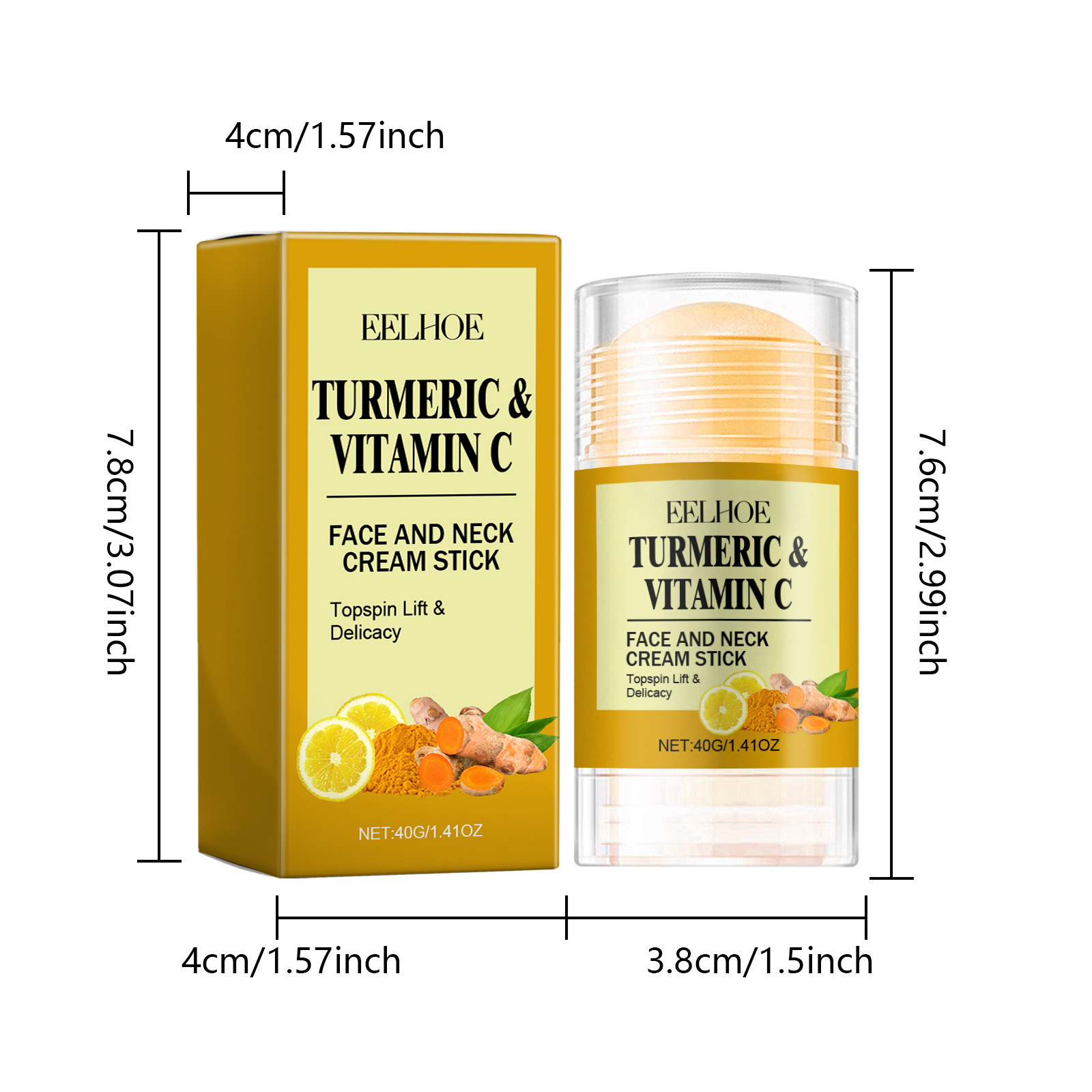 EELHOE Turmeric Face Neck Cream Lifting Firming Neck Lines Face Neck Care