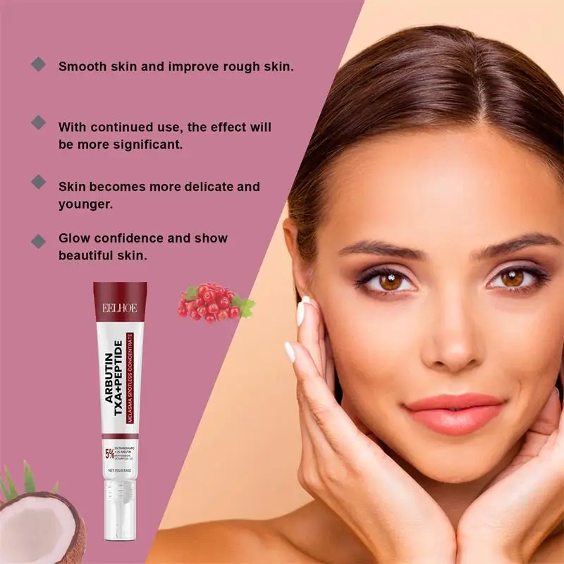 EELHOE Cream Nicotinamide Moisturizes Cream Whiten Freckle Cream Melasma Dark Spots Pigmentation Removal Fade Stain Melanin Repair Brighten Face Skin Care