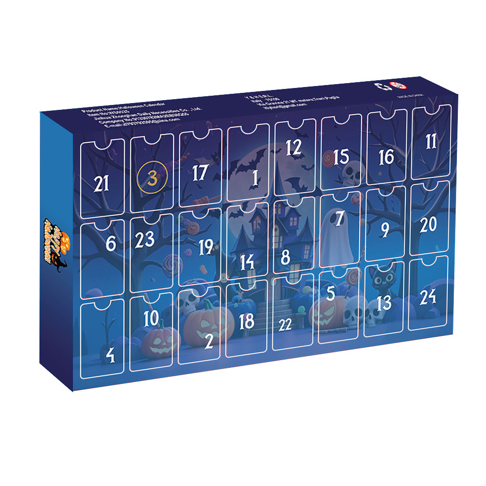 Halloween Advent Calendars 24 Days Countdown Calendars Surprise Blind Box Gift for Kids The Avengers Figures Toys Superhero Minifigure