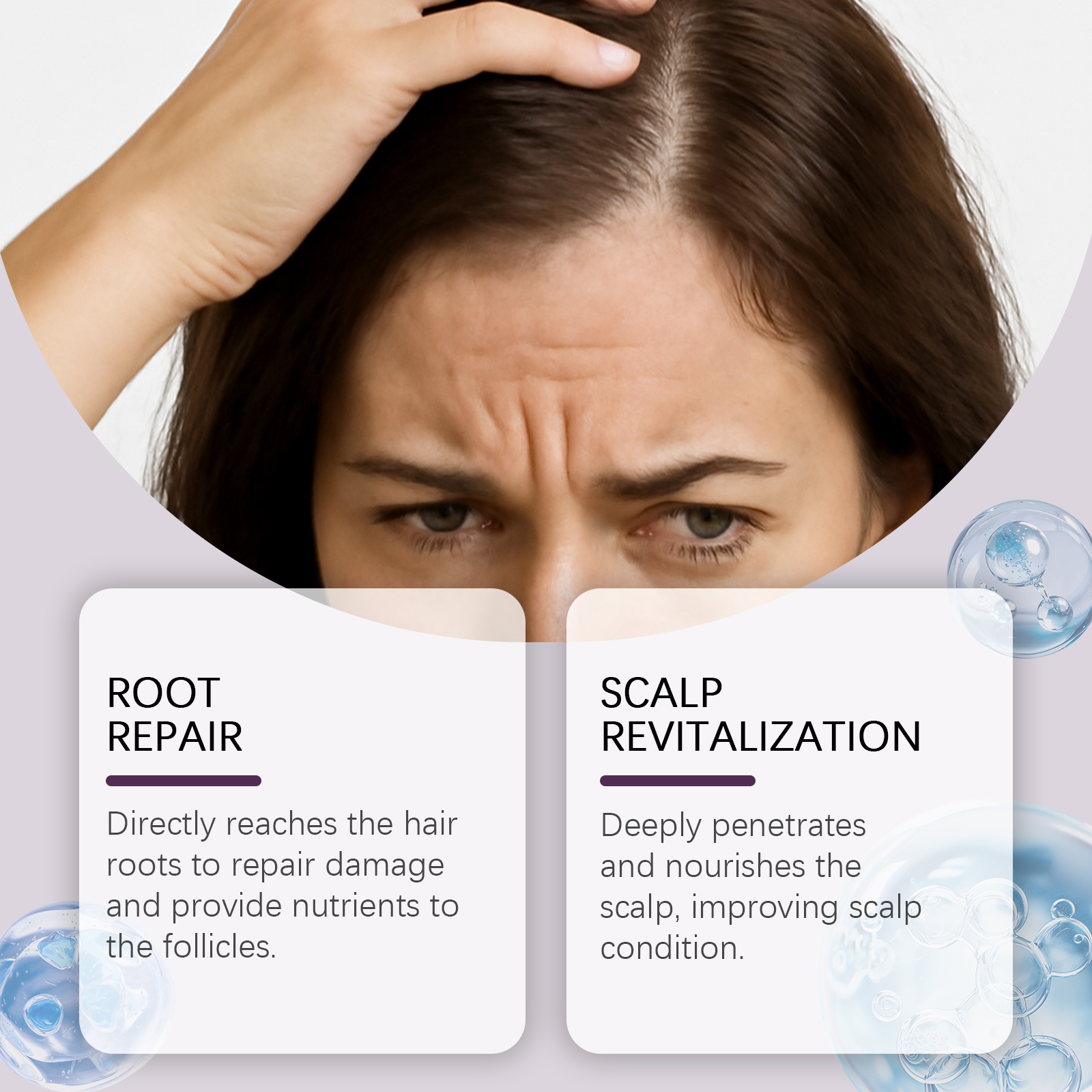 Scalp Revitalizing Solution Scalp Repair Serum Increase Hair Thickness Reduce Hair Breakage Nourishing Scalp Rosemary Oil Serum ﻿