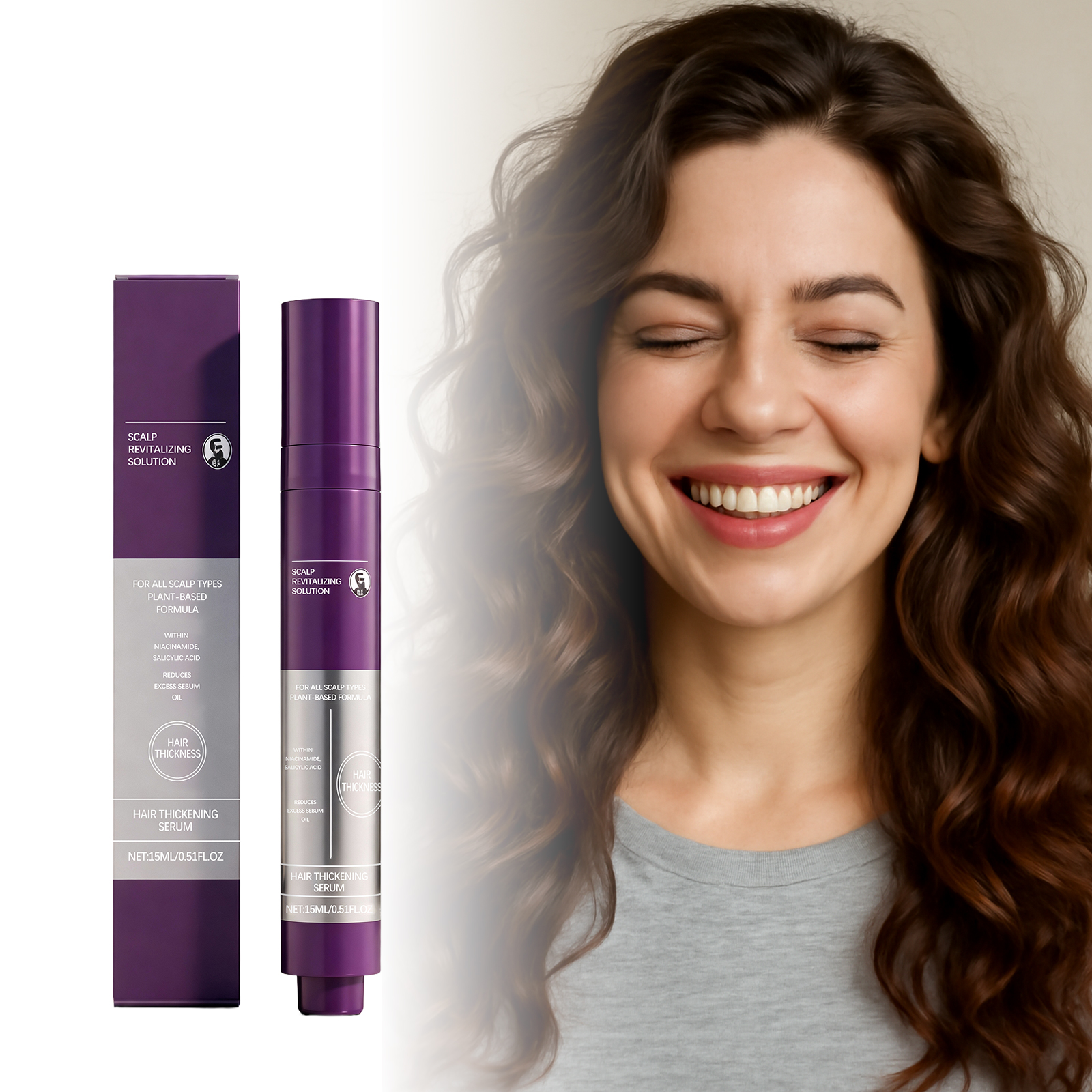 Scalp Revitalizing Solution Scalp Repair Serum Increase Hair Thickness Reduce Hair Breakage Nourishing Scalp Rosemary Oil Serum ﻿