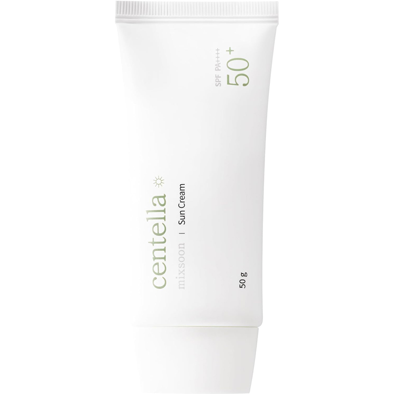 mixsoon Centella Asiatica Sunscreen SPF 50 PA Serum Like Hydrating Face Sunscreen Lightweight Soothing Care Centella Extract Sensitive Dry Skin 50ml