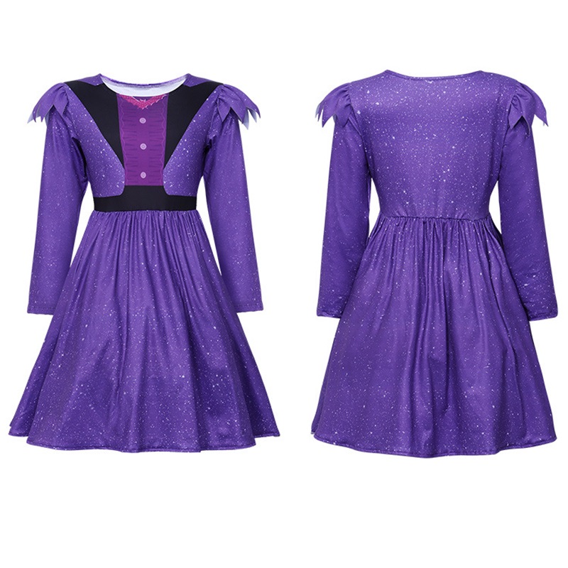 (110CM) Cute Little Witch Dress Vampiress Nana Cosplay Outfit for Halloween Trick or Treat Roleplay Girl