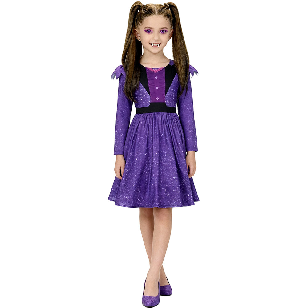 (110CM) Cute Little Witch Dress Vampiress Nana Cosplay Outfit for Halloween Trick or Treat Roleplay Girl