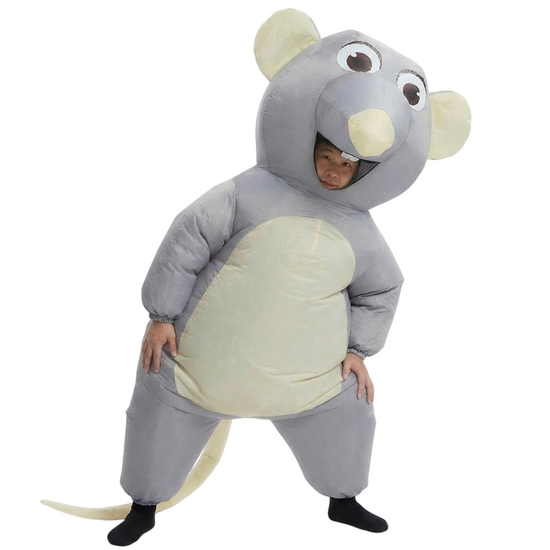 (160~190 cm) Children Inflatable Mouse Party Costume for Halloween Cosplay Men's and Women's Holiday Carnival Funny Party Costumes Adult