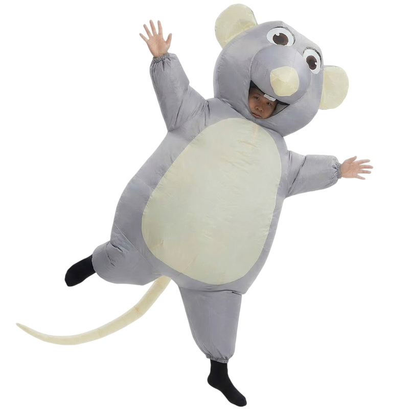 (160~190 cm) Children Inflatable Mouse Party Costume for Halloween Cosplay Men's and Women's Holiday Carnival Funny Party Costumes Adult