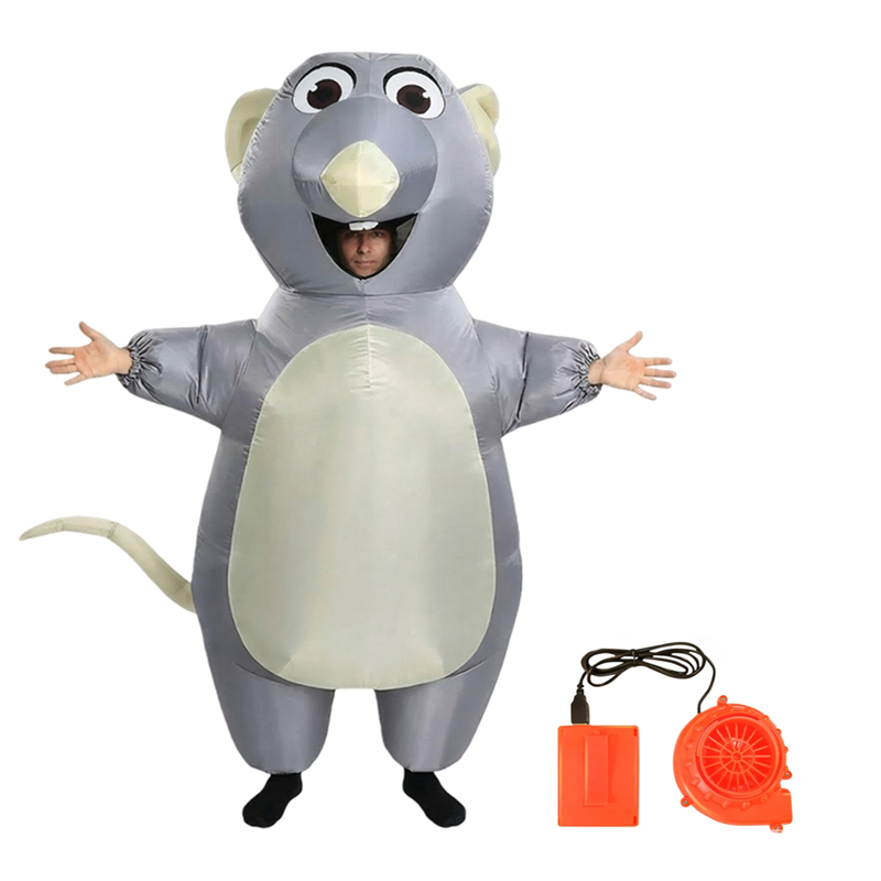 (160~190 cm) Children Inflatable Mouse Party Costume for Halloween Cosplay Men's and Women's Holiday Carnival Funny Party Costumes Adult