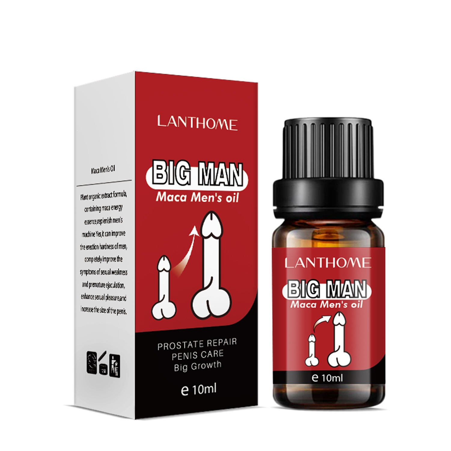 Men‘s Oil 10ml Personal Care Massage Oil for Gentle Body Care Home Use