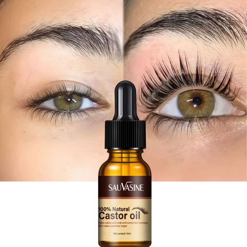 Castor Oil For Eyelash Eyebrow And Hair Nourishing Conditioning And Gentle Root Care 10ml