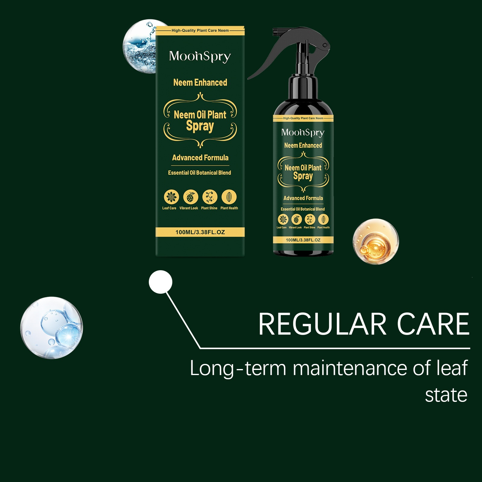 Neem Oil Plant Spray Gentle Nourishing Portable Care for Daily Home Use Natural